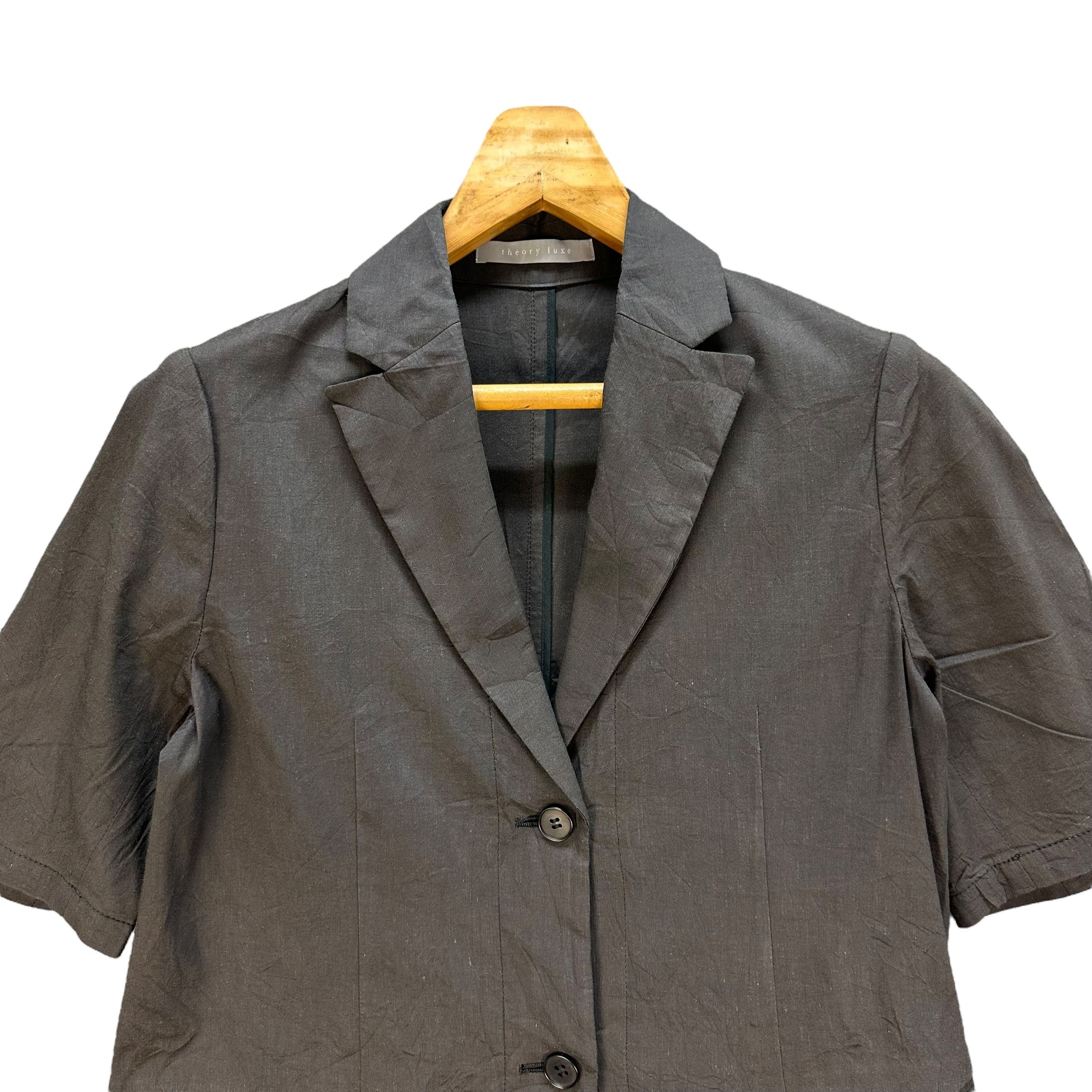 Theory THEORY LUXE Short Sleeve Long Coat Light Overcoat #A49-1141 Size S / US 4 / IT 40 - 2 Thumbnail