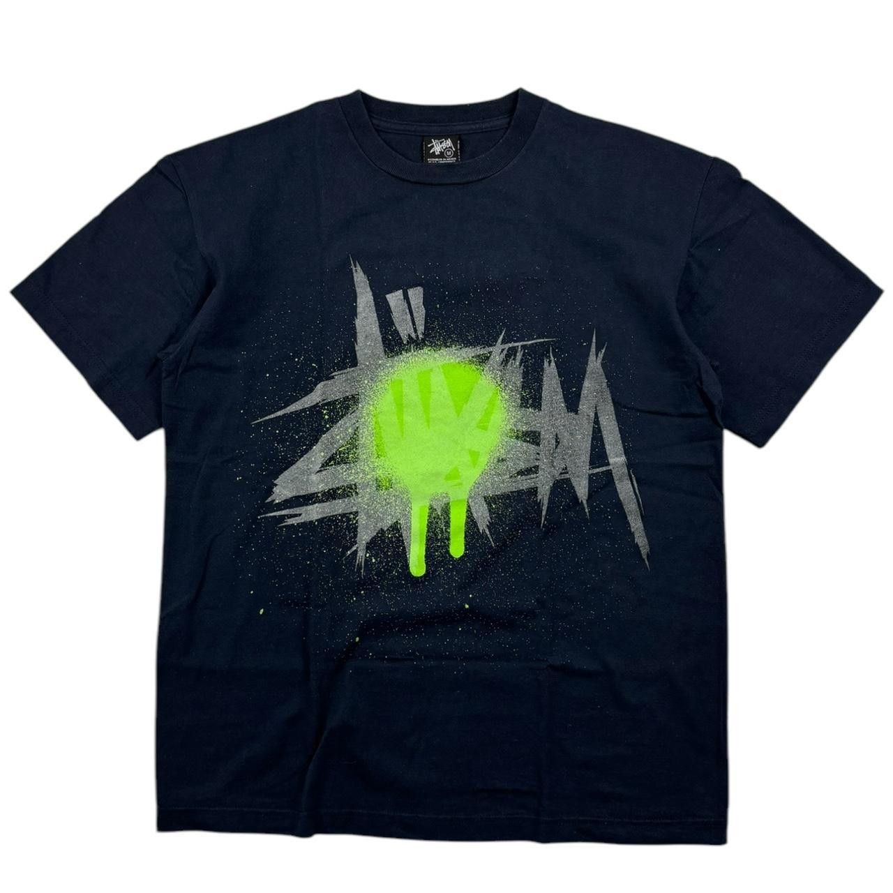 Streetwear × Stussy Stussy Honolulu Exclusive Navy Blue T-Shirt Sz