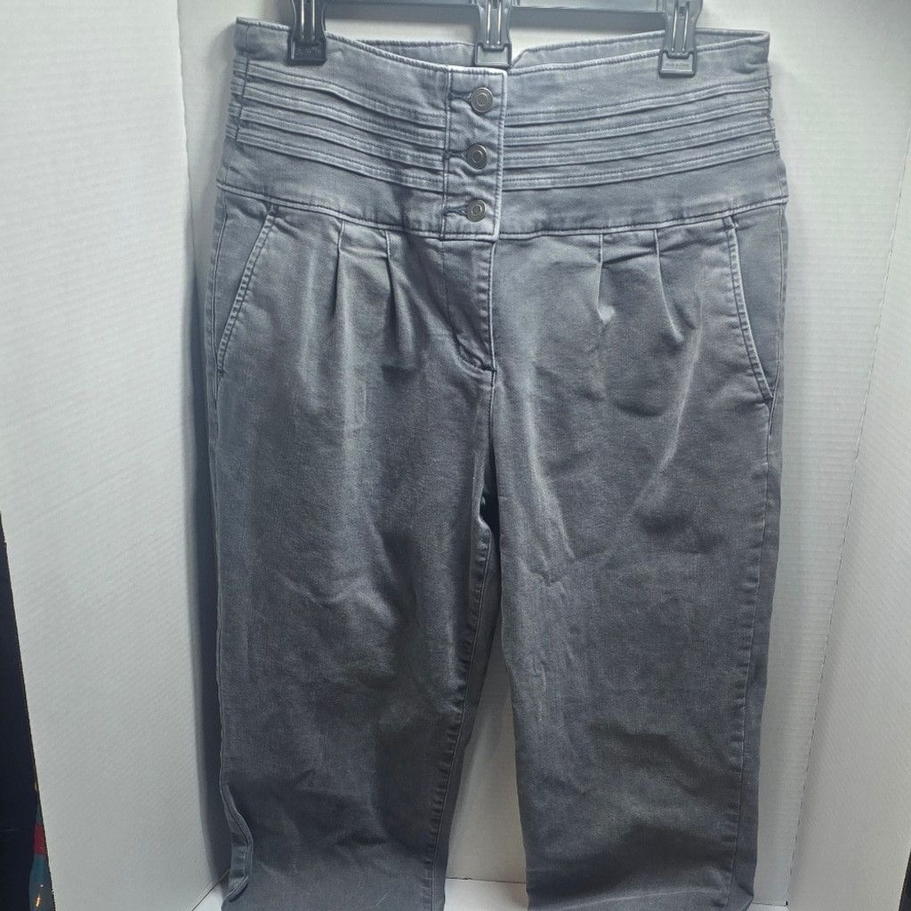 The Unbranded Brand Ryegrass Stylish High-Rise Gray Women's Jeans size 10 Size 32" / US 10 / IT 46 - 1 Thumbnail