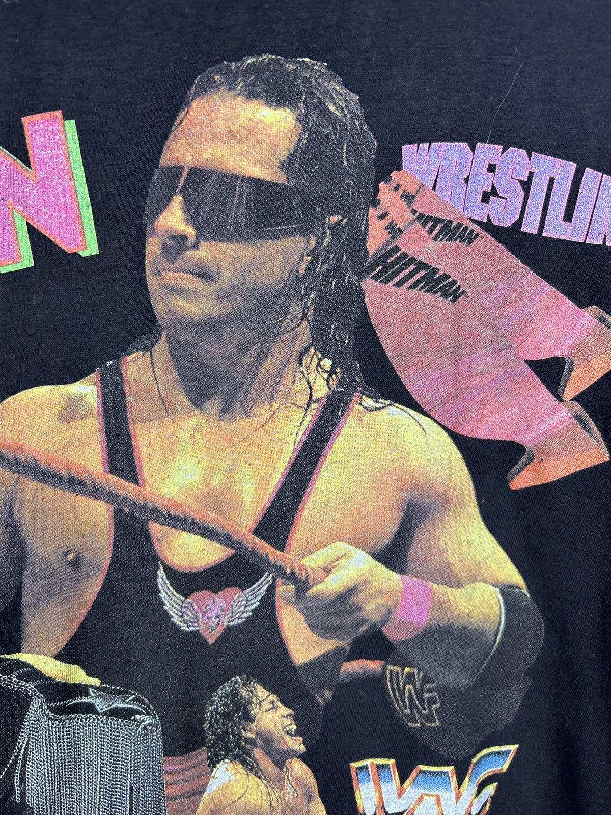 Band Tees × Vintage × WWE Vintage Bred Hart Hitman WWF WWE Tee Size US XL / EU 56 / 4 - 8 Thumbnail