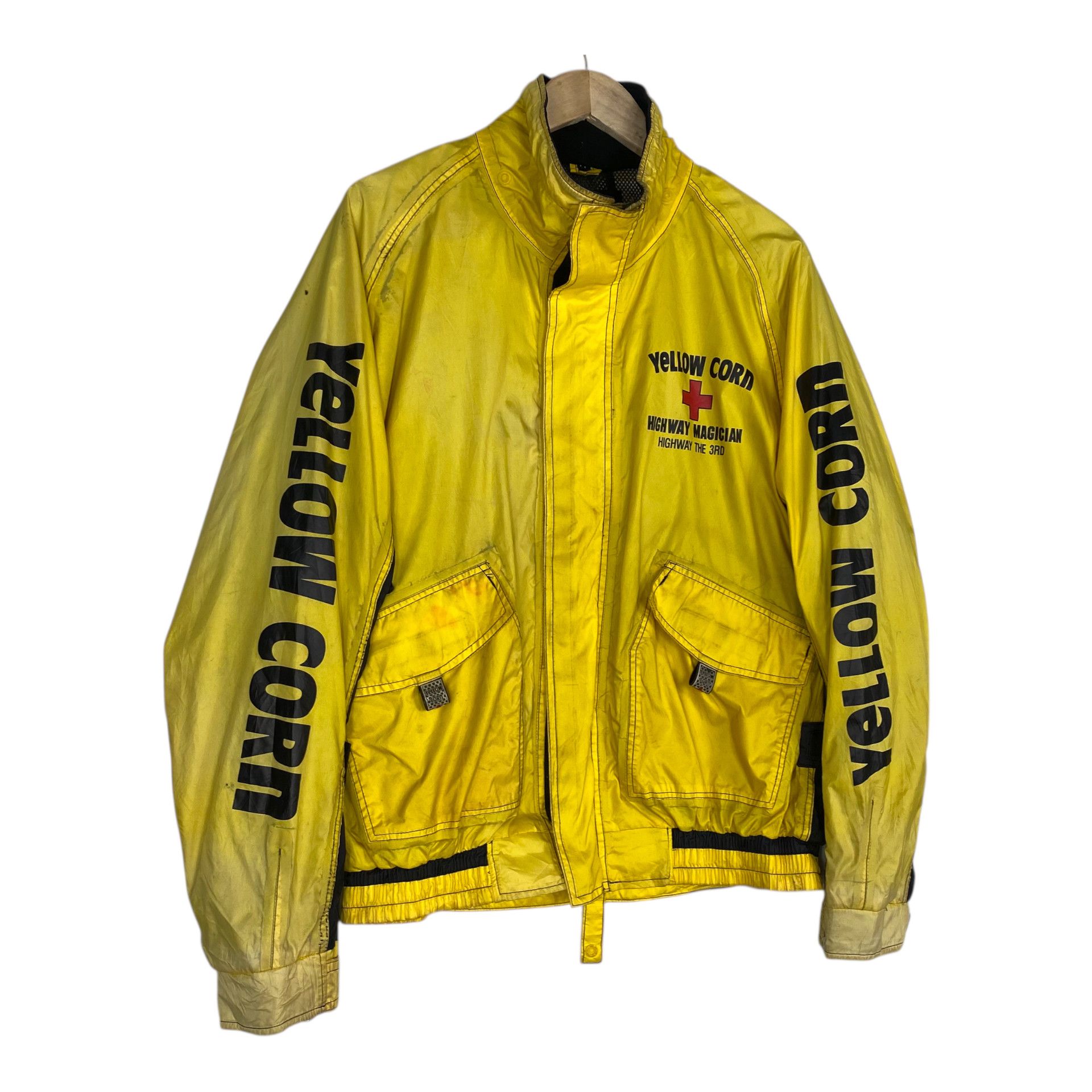 Kadoya 💥YELLOW CORN UTILITY RACING BIKER JACKET Size US XL / EU 56 / 4 - 3 Thumbnail