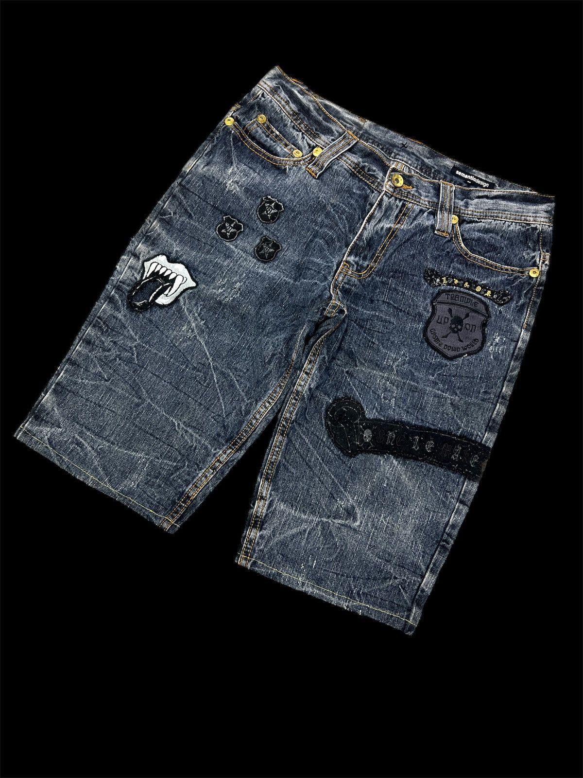 Designer × Japanese Brand DOUBLE WAIST SEMANTIC DESIGN SHORT PANT Size US 30 / EU 46 - 2 Thumbnail