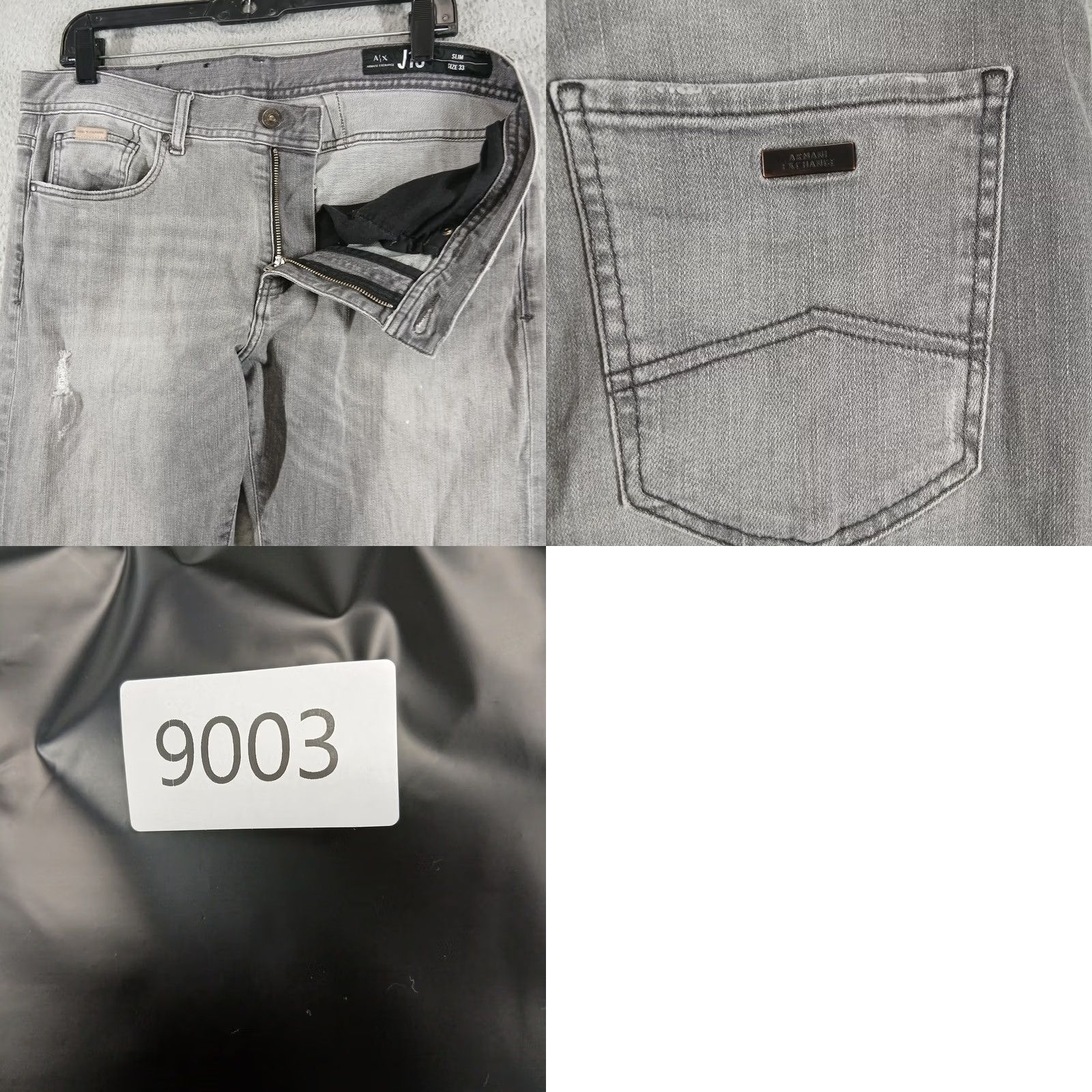 Armani Exchange Armani Exchange J13 Slim Jeans Distressed 33 Gray Denim Men Shirt? Size US 33 - 8 Thumbnail