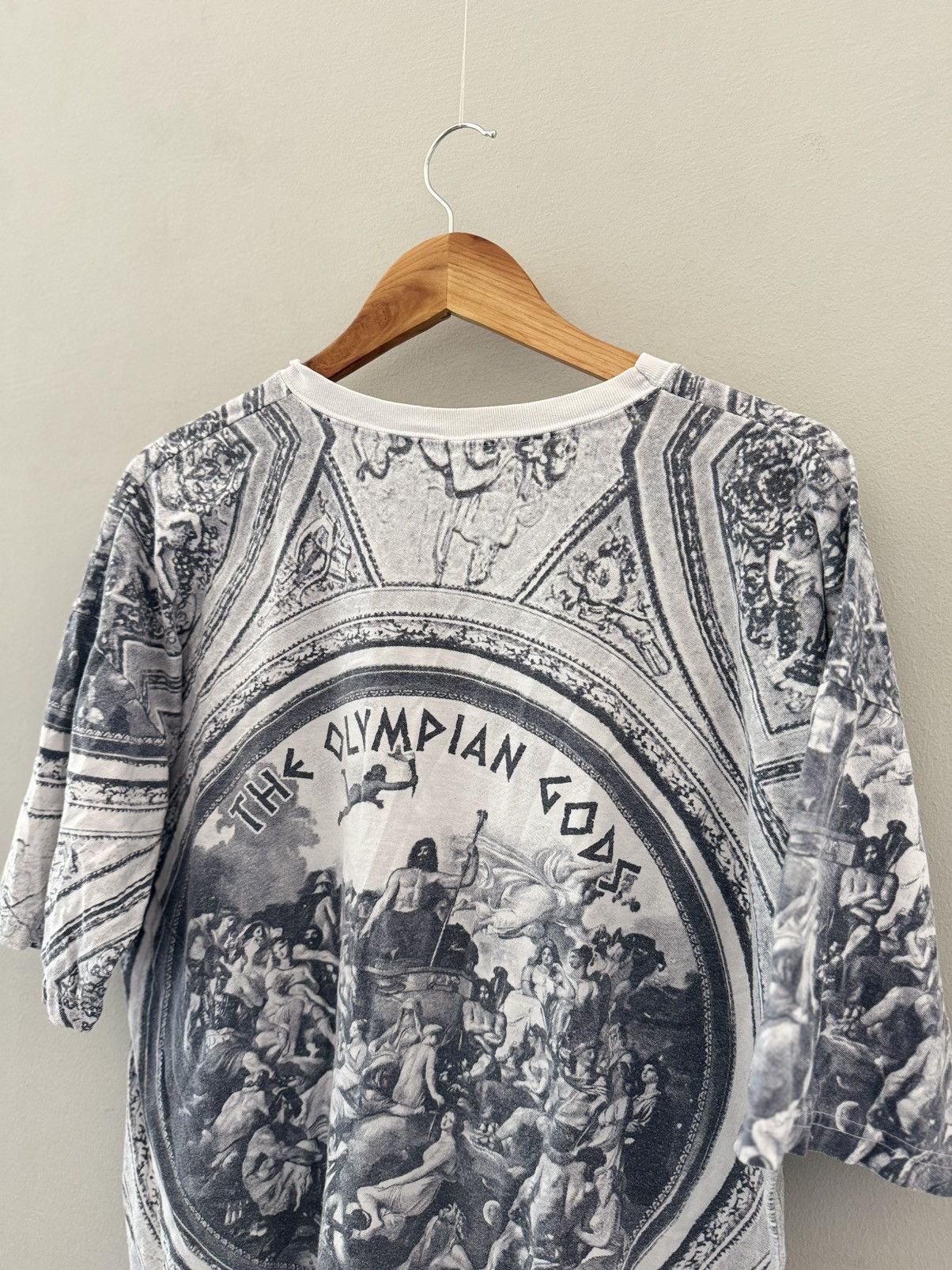 Vintage Vintage 90s Leonardo DaVinci Code Art Tee OLYMPIAN Size US XL / EU 56 / 4 - 8 Thumbnail