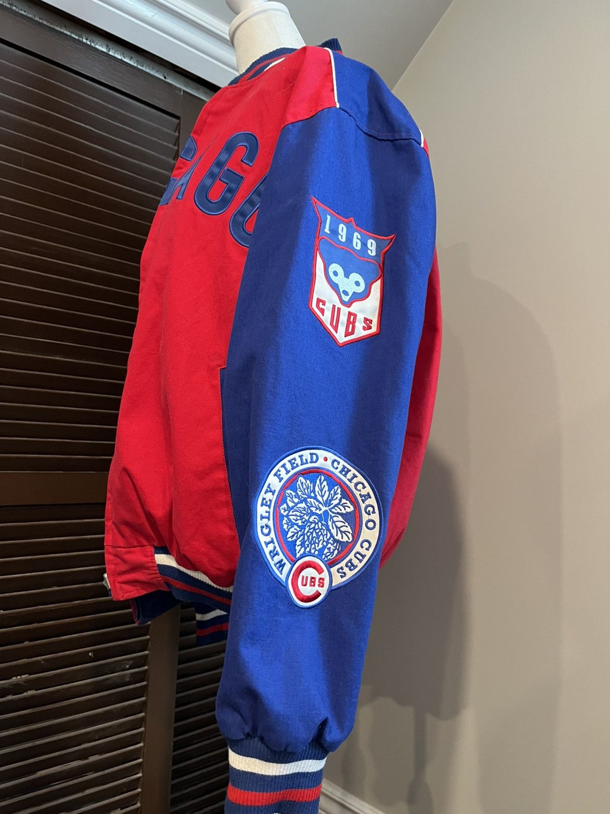 Vintage 1969 Chicago Cubs Reversible Bomber Jacket Size US M / EU 48-50 / 2 - 7 Thumbnail