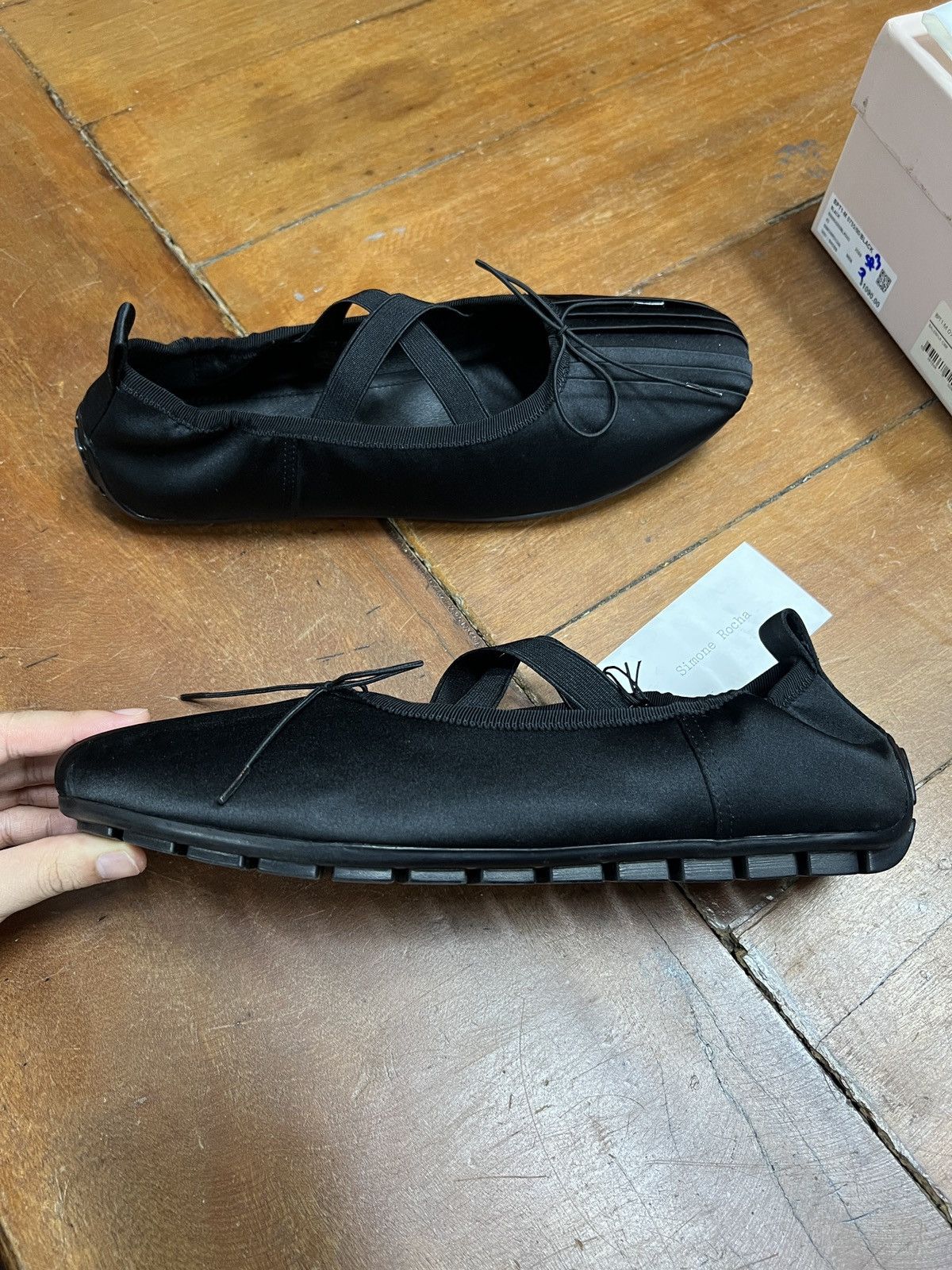Simone Rocha SS25 Simone Rocha Satin Ballerina Grip Ballet Flats Size US 10 / EU 43 - 6 Thumbnail