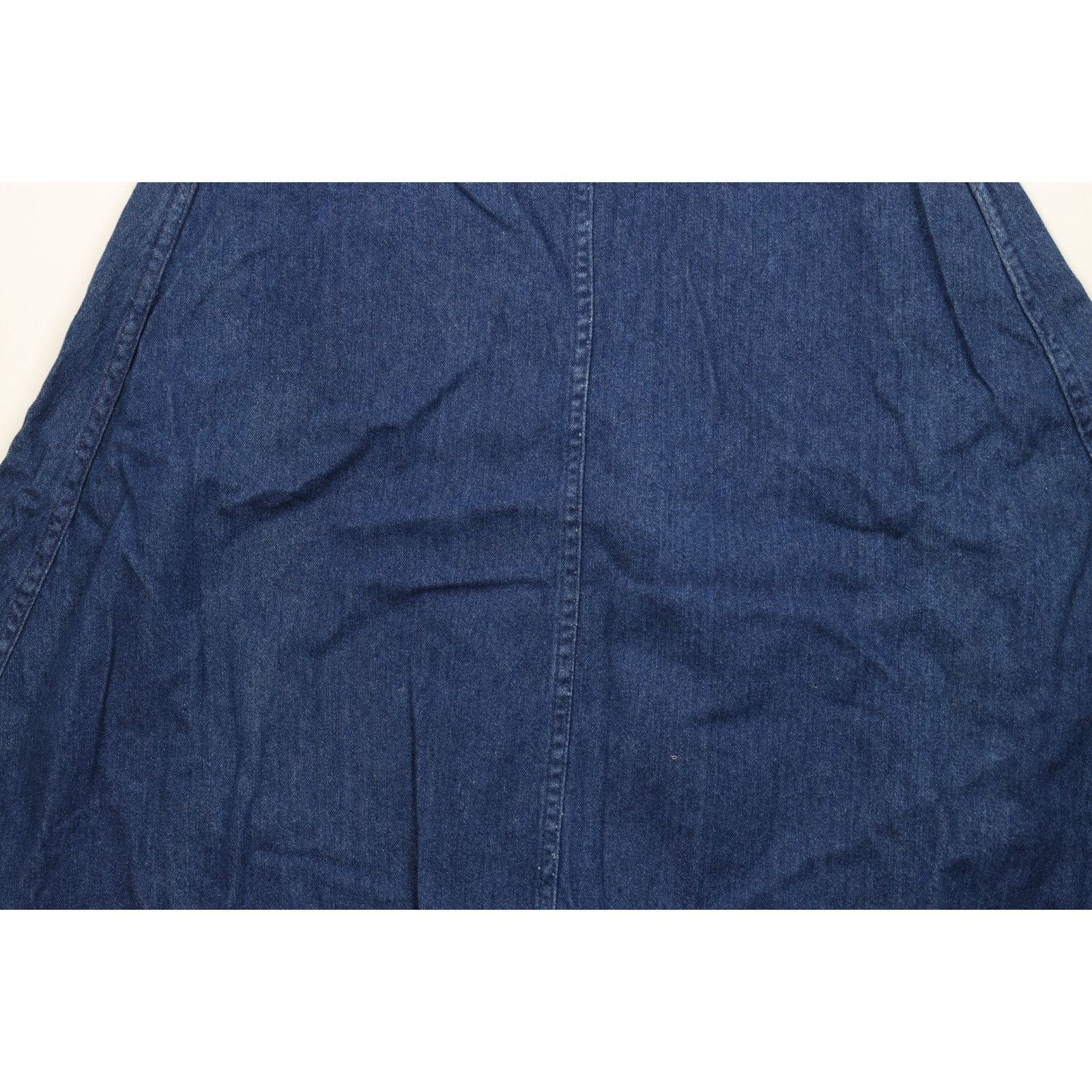 Vintage Deadstock Vintage 70s Streetwear Country Denim Skirt Size 36" / US 14 / IT 50 - 11 Thumbnail