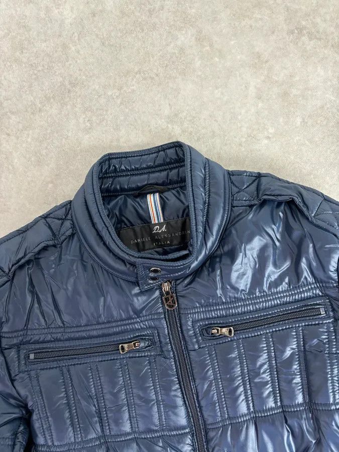 Daniele Alessandrini 2010s Daniele Alessandrini Navy Puffer Bomber Nylon Quilted Jacket Size US M / EU 48-50 / 2 - 4 Thumbnail