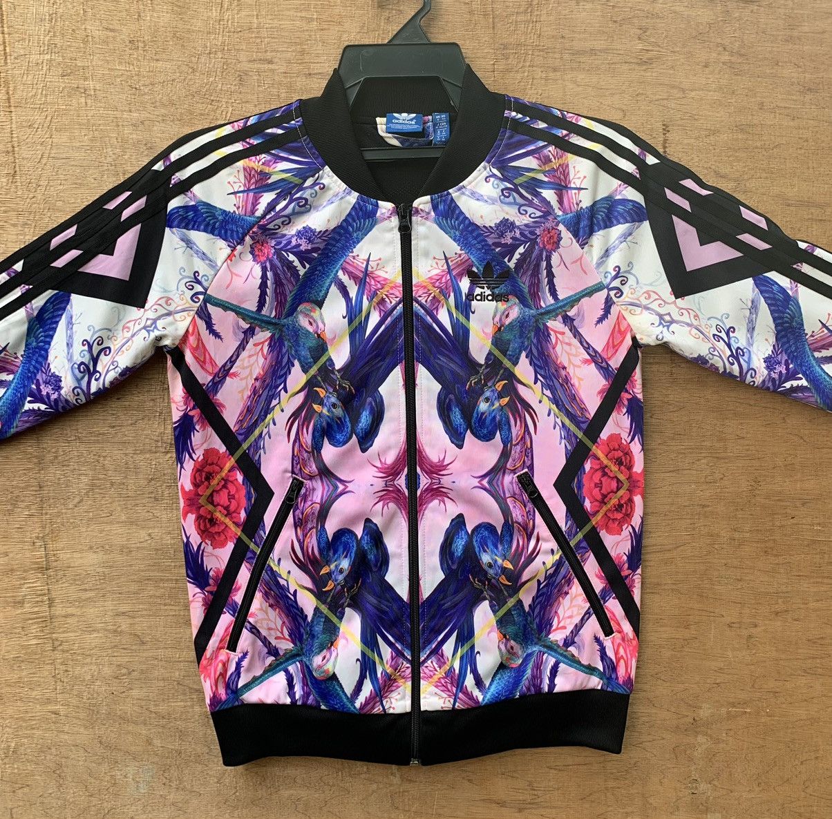 Adidas Adidas Floral Phoenix Full Print Track Jacket Size S / US 4 / IT 40 - 9 Thumbnail