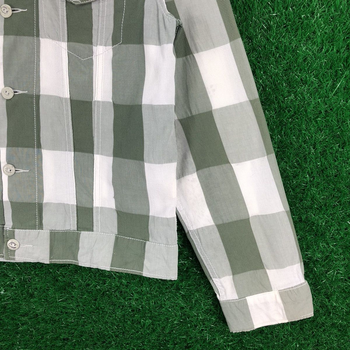 Levi's Levis White Tab Checkered Summer Jacket Button up Size US S / EU 44-46 / 1 - 3 Thumbnail