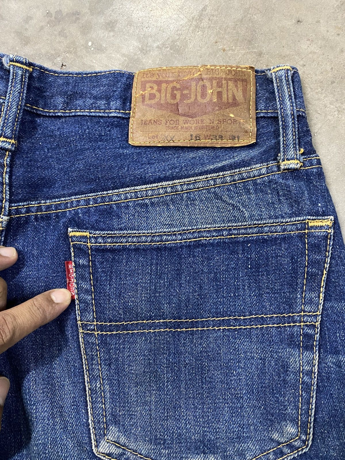 Big John × Vintage Made in U.S.A Vintage Big John Selvedge Jeans @246 Size US 32 / EU 48 - 5 Thumbnail