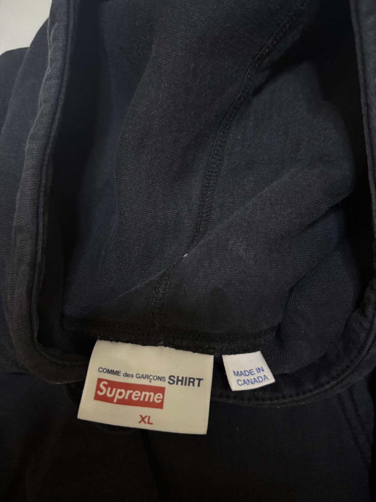 Comme des Garcons Supreme cdg shirt box logo hooded sweatershirt Size US XL / EU 56 / 4 - 3 Thumbnail