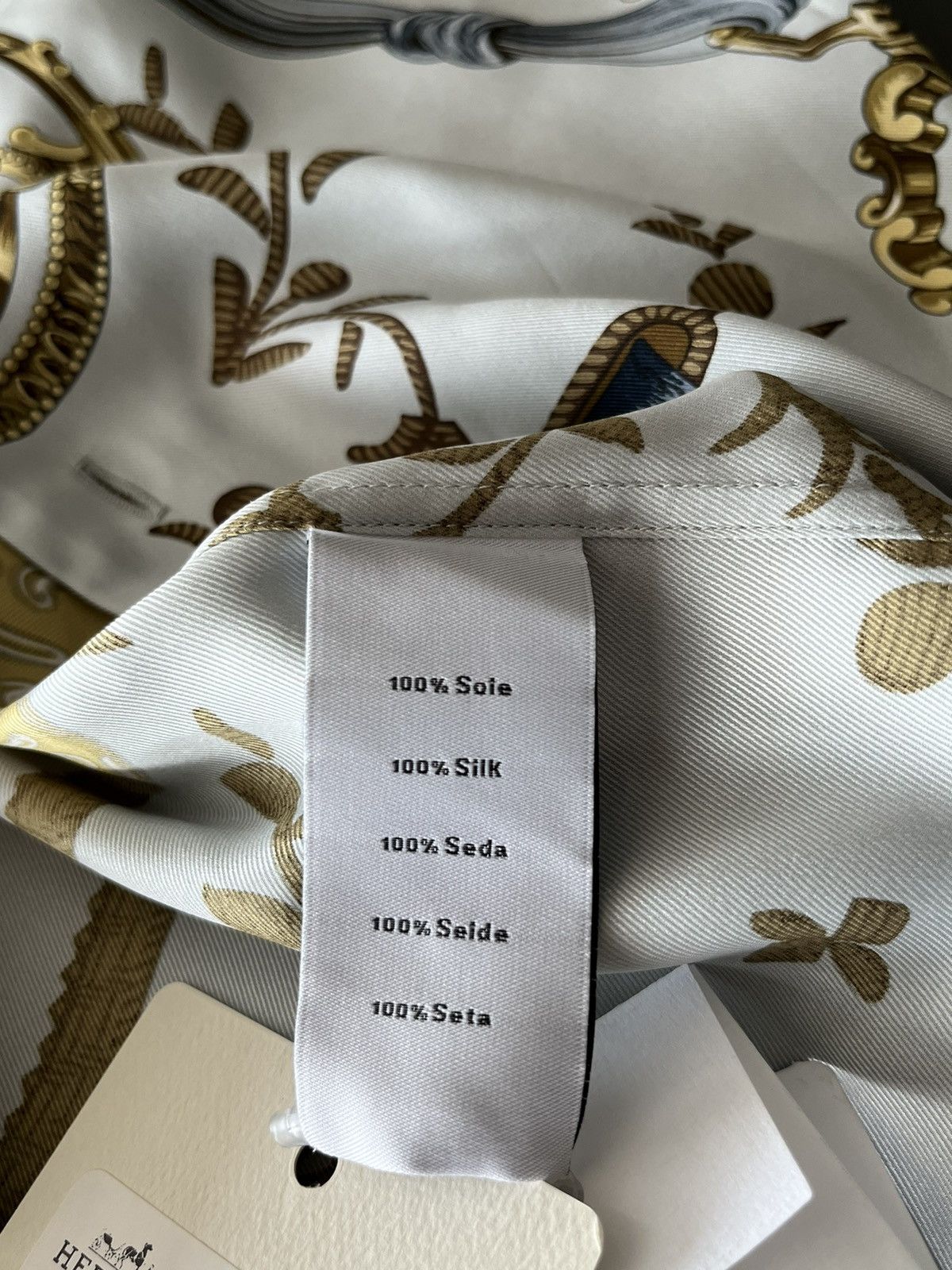 Hermes Hermes 24 SS Super Runway Premium Silk Shirt Size US XL / EU 56 / 4 - 9 Thumbnail