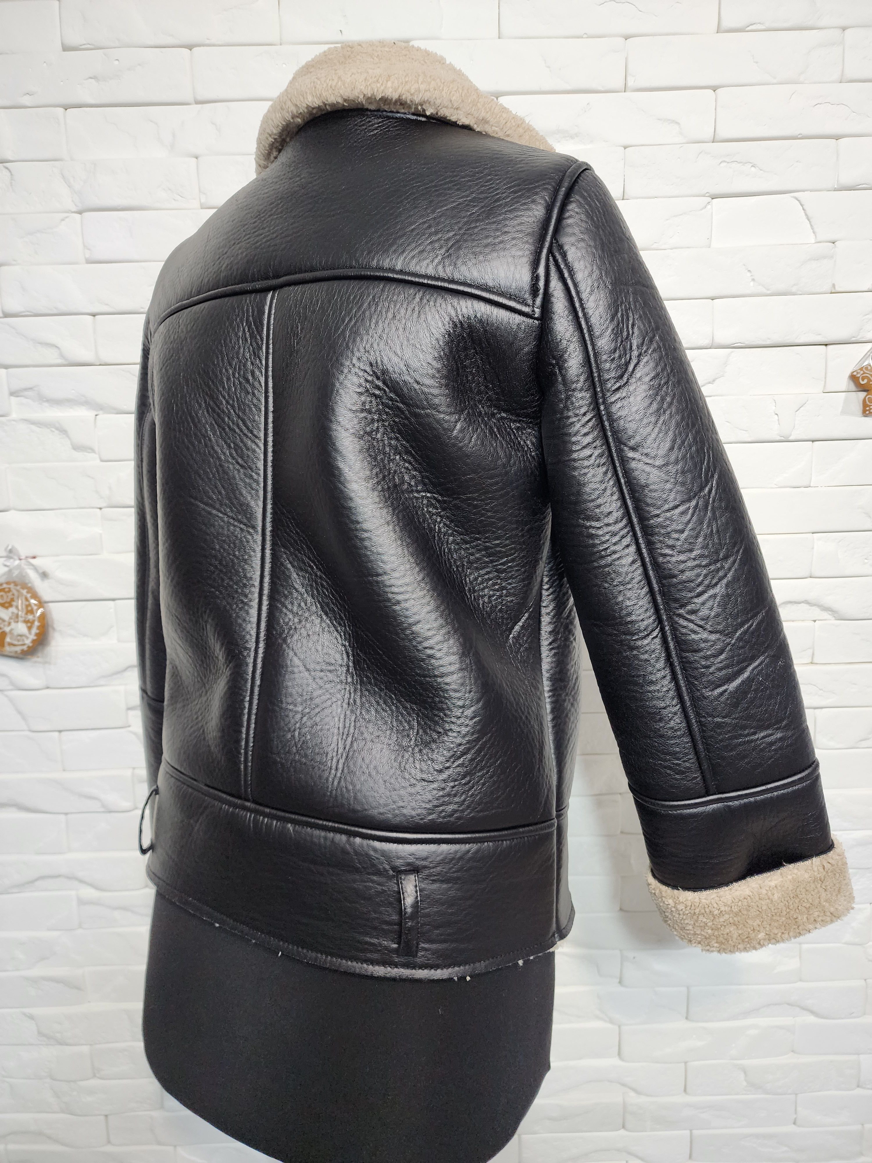 Furla Faux Fur Sheepskin Coat: Black Winter Jacket Size S / US 4 / IT 40 - 6 Thumbnail