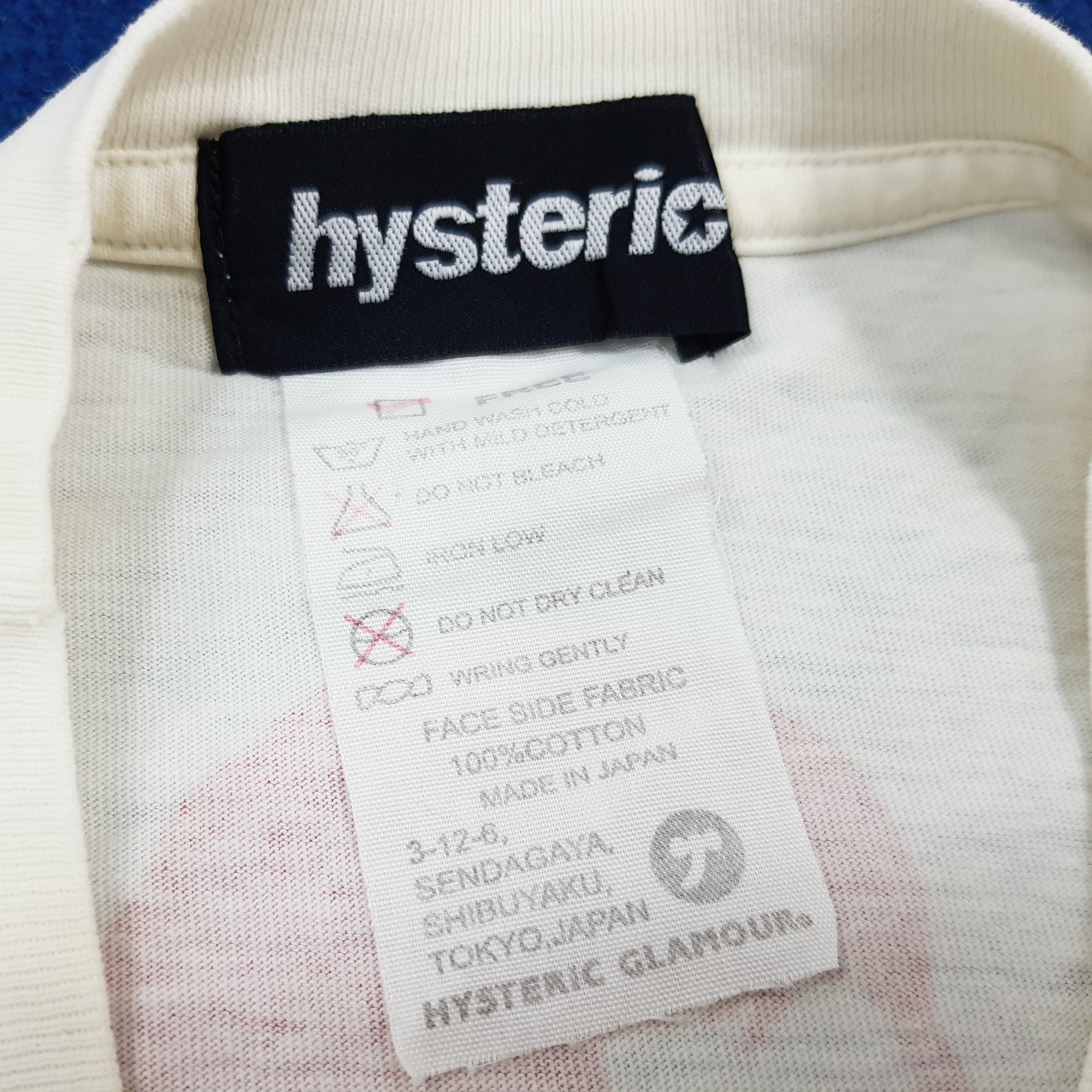Hysteric Glamour × Japanese Brand × Vintage Vintage Hysteric Glamour Raw Power Japan Brand Tshirt Size US S / EU 44-46 / 1 - 6 Thumbnail
