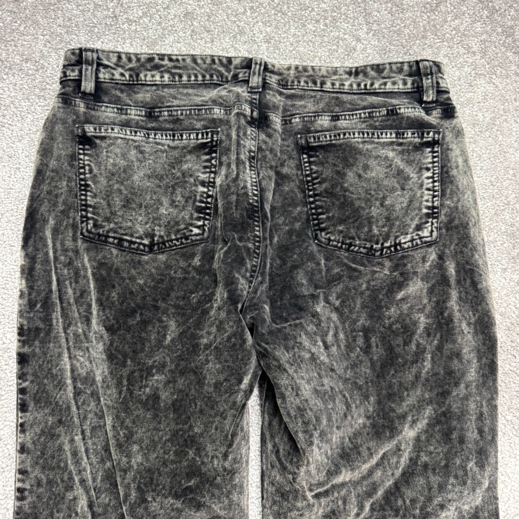 Eileen Fisher VINTAGE Eileen Fisher Womens Jeans Stretch Velour Acid Washed Black 12P High Rise 32x28 Streetwear Casual Size 34" / US 12 / IT 48 - 3 Thumbnail