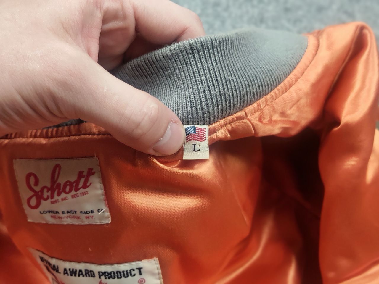 Schott Schott NYC Vintage American College Bomber Jacket Military Size L / US 10 / IT 46 - 15 Thumbnail