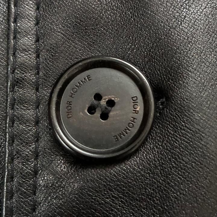 Dior 07AW Dior Homme Leather Coat Size US S / EU 44-46 / 1 - 6 Thumbnail