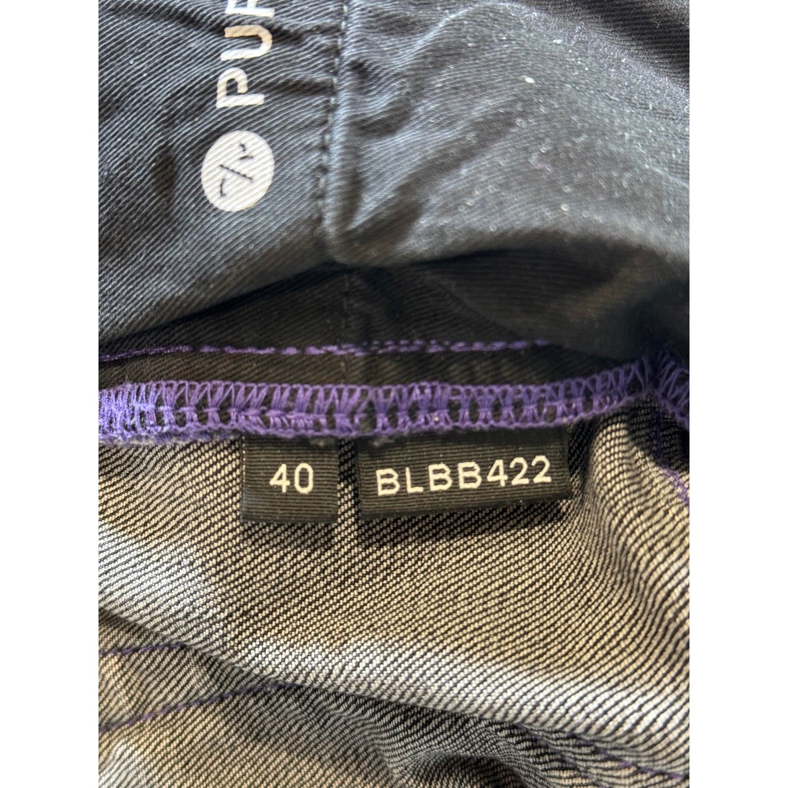 Purple Brand Purple Brand Outline Black Wash & Purple Jeans Size US 40 / EU 56 - 8 Thumbnail