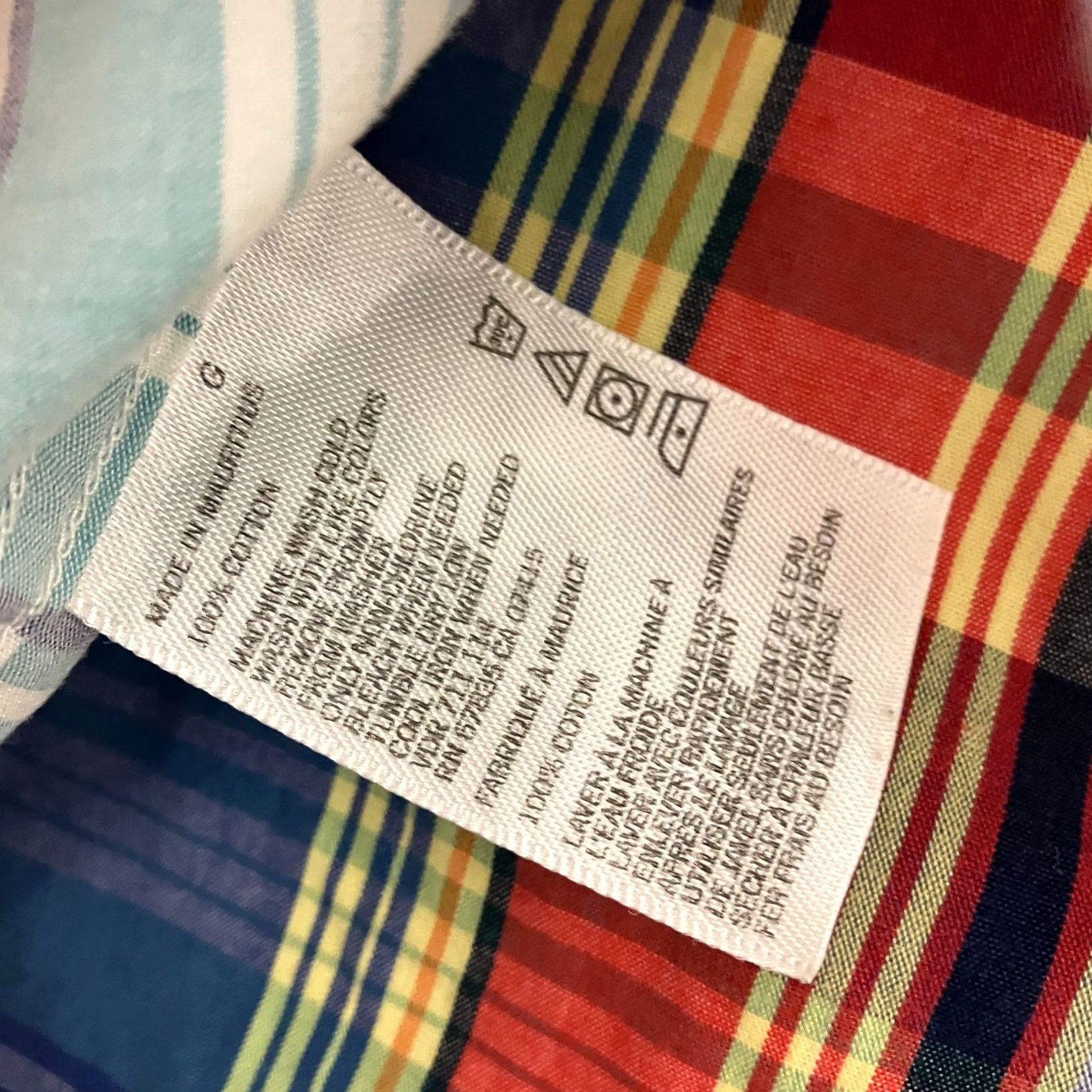 Nautica Nautica Shirt Mens Large Check Multicolour Button Down Short Sleeve Cotton Size US L / EU 52-54 / 3 - 6 Thumbnail