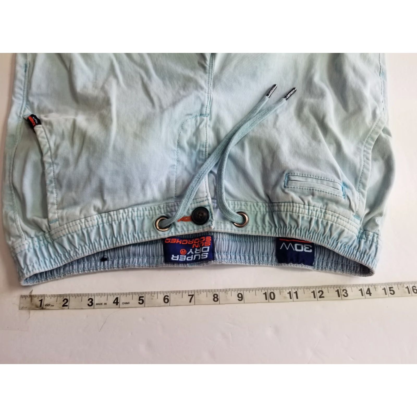 Superdry Superdry Chino Shorts Mens Size 30 Blue Lightweight Drawstrings See All pics Size US 30 / EU 46 - 3 Thumbnail