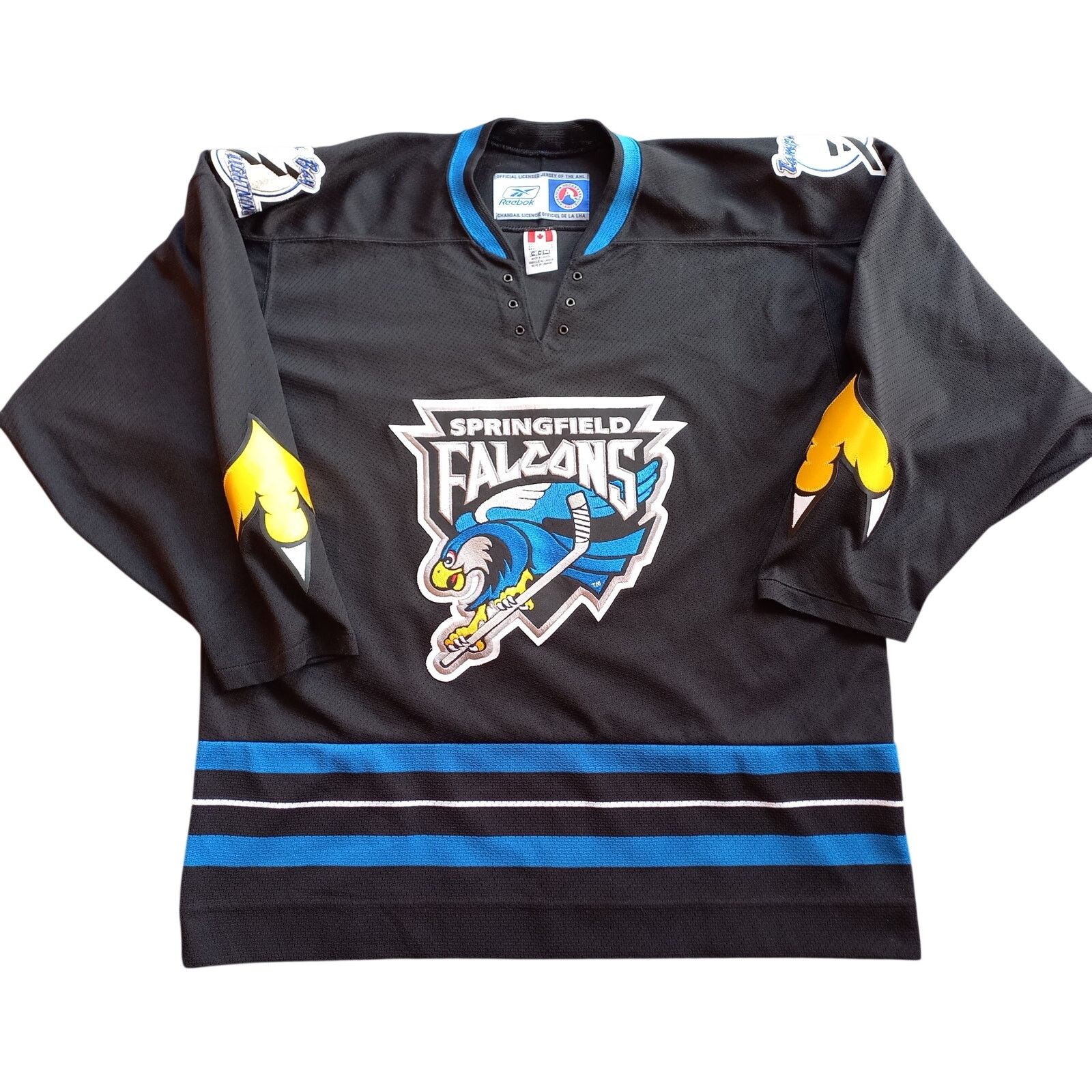 Ccm × NHL Springfield Falcons 2000s Rbk CCM jersey CLAW AHL hockey vtg Size US L / EU 52-54 / 3 - 2 Thumbnail