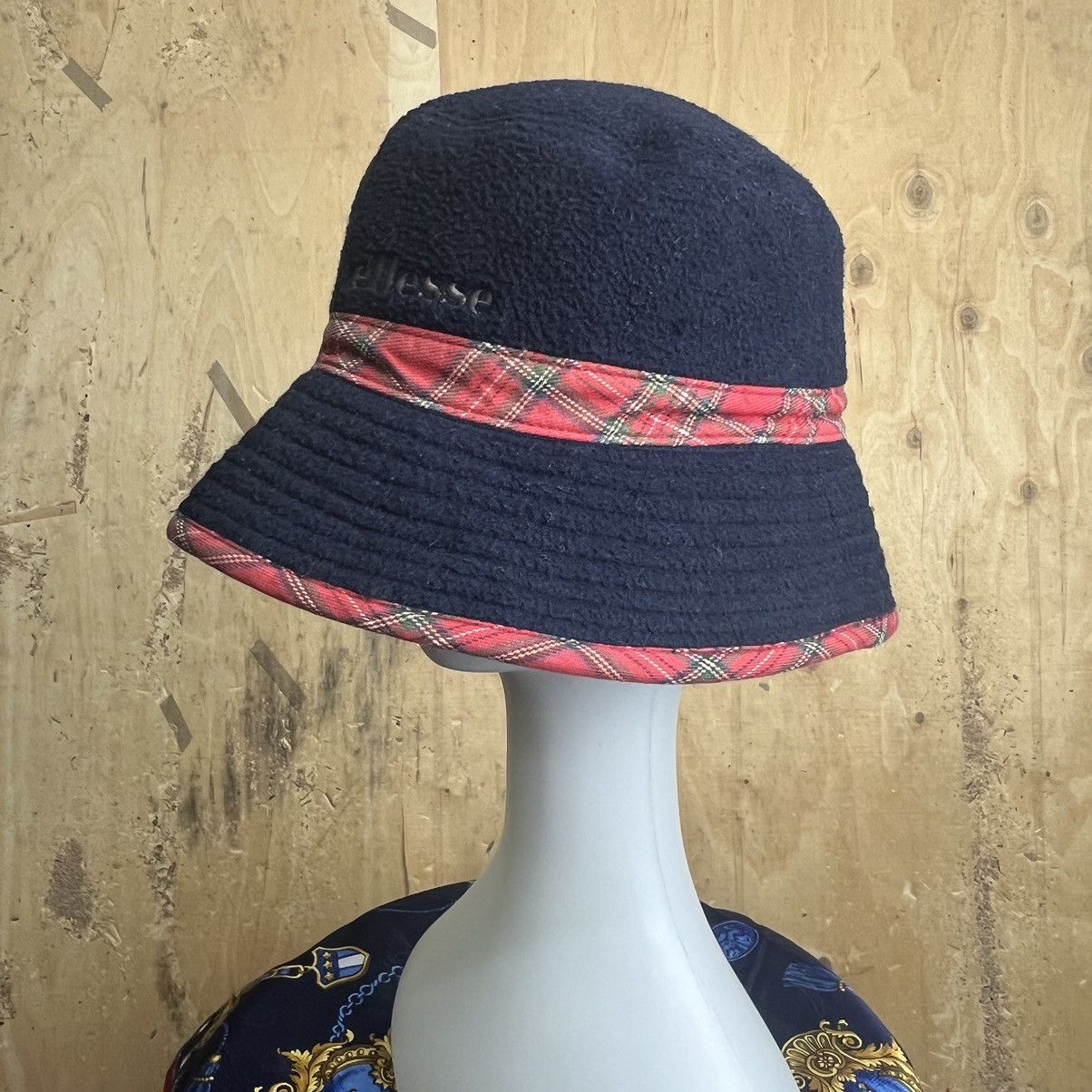 Ellesse × Vintage Hat Bucket Ellesse Fleece Size ONE SIZE - 5 Thumbnail