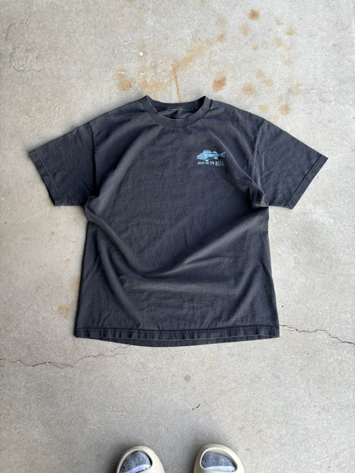 Other Vintage 90s Old Men Rule Thermal Faded Fishing Tee Size US L / EU 52-54 / 3 - 2 Thumbnail