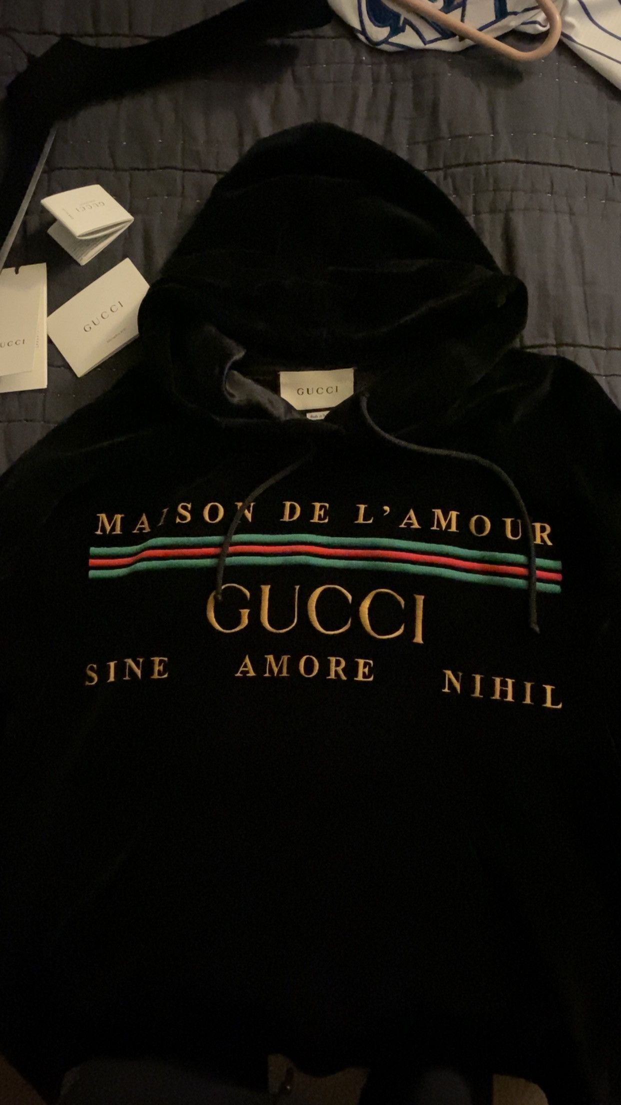 Gucci MAISON DE L'AMOUR GUCCI HOODIE Size US M / EU 48-50 / 2 - 3 Thumbnail