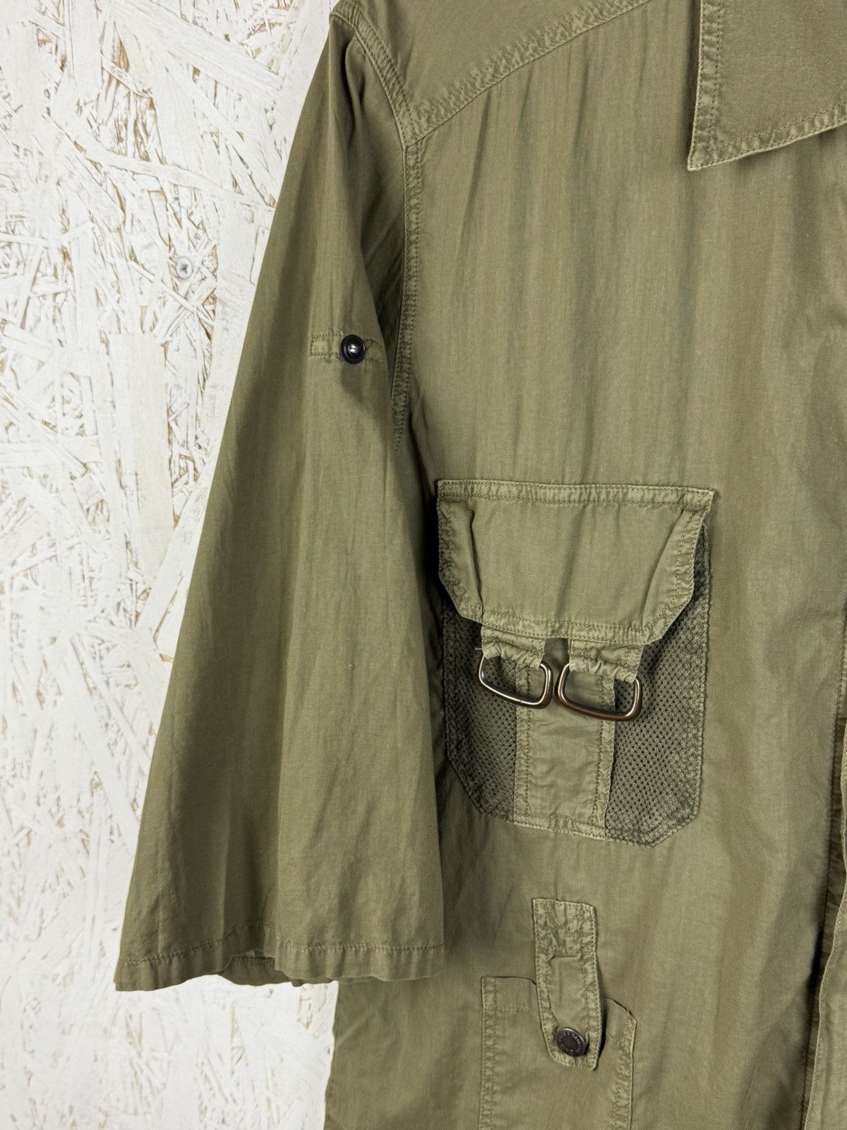 Dolce & Gabbana Dolce & Gabbana 2003 Zippered 2/3 Sleeve Military Shirt M Size US M / EU 48-50 / 2 - 3 Thumbnail