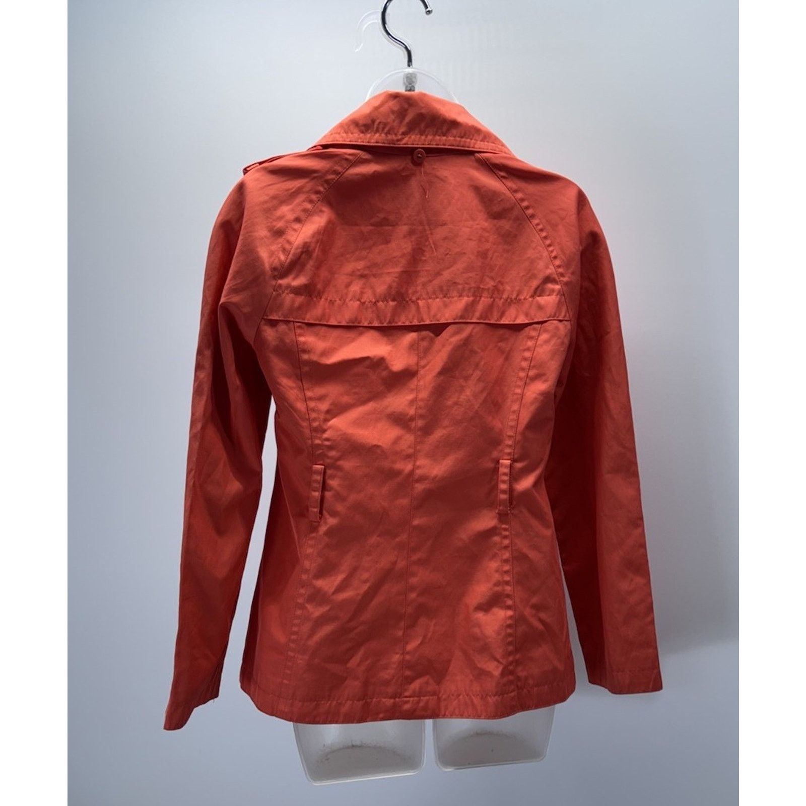 Michael Kors Michael Kors Orange Trench Coat Rain Jacket Women’s XS Size M / US 6-8 / IT 42-44 - 3 Thumbnail