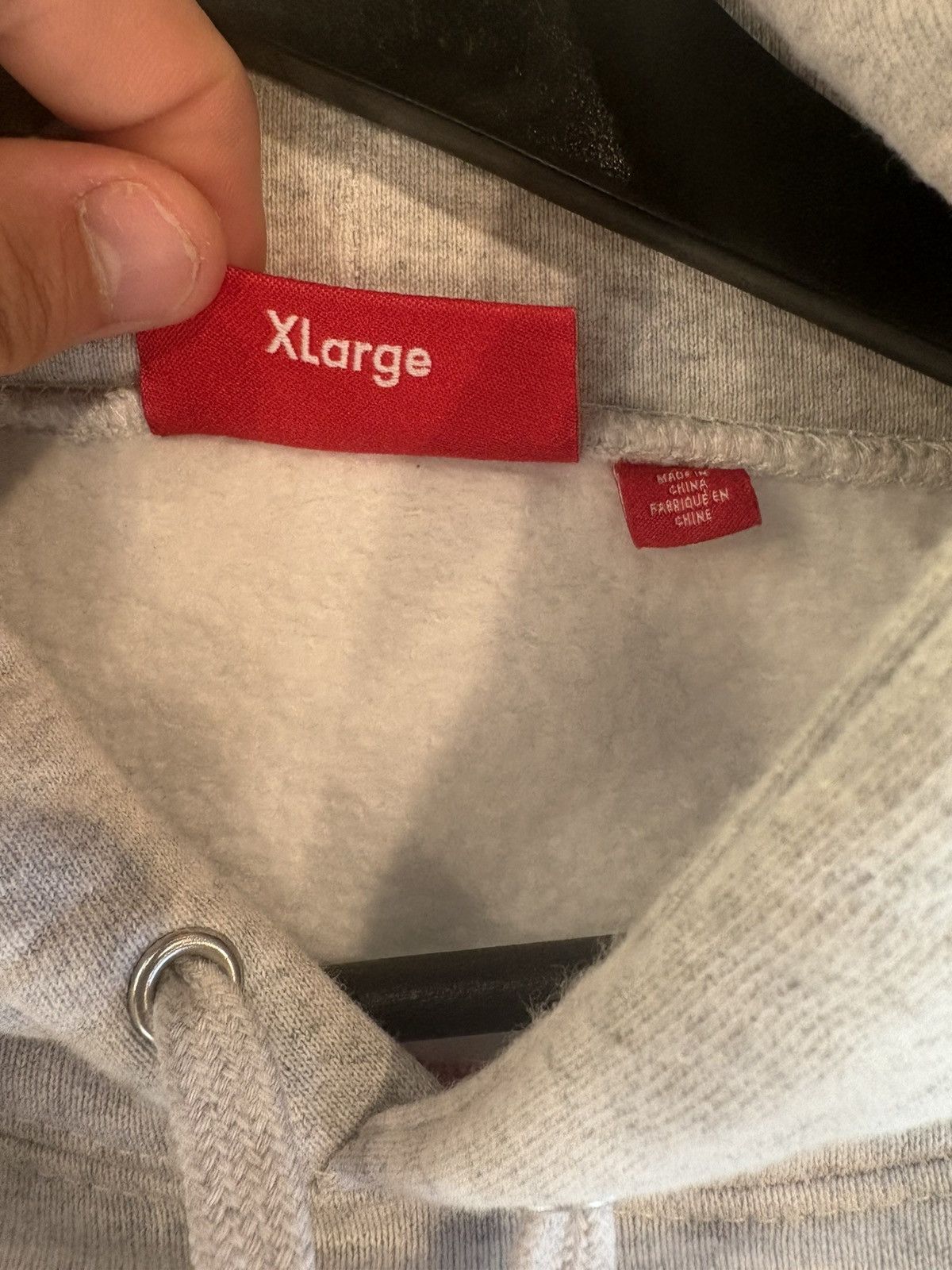 Supreme Gray Multicolor Logo Hoodie