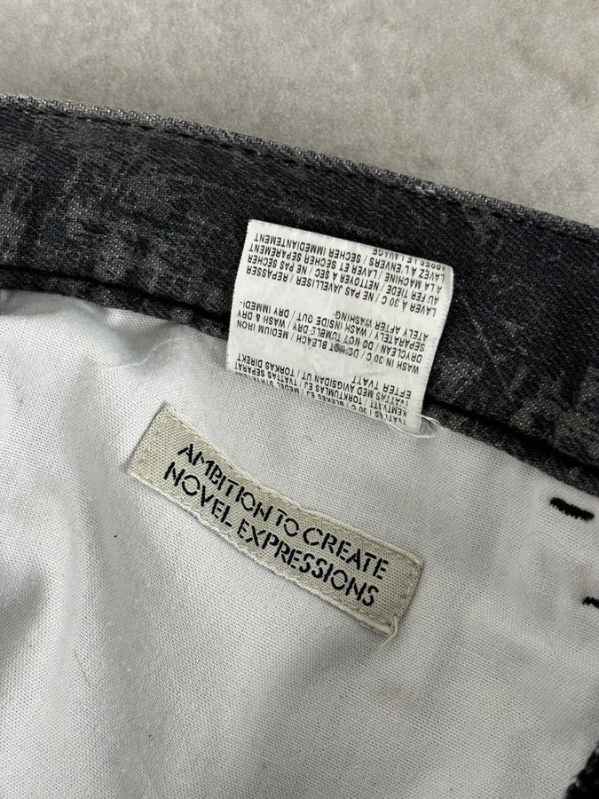 Acne Studios Acne Studios Needle Print Grey Effect Jeans Size US 39 - 13 Thumbnail