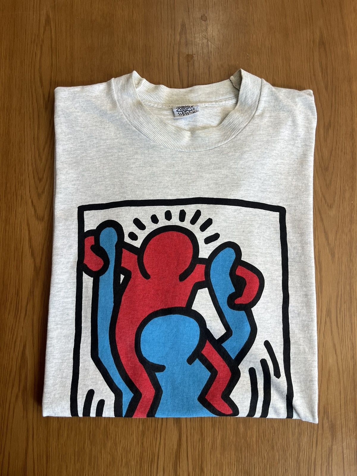 Arts & Science Vintage Keith Haring 80’s Pop Shop Art Tshirt Size US XL / EU 56 / 4 - 1 Thumbnail