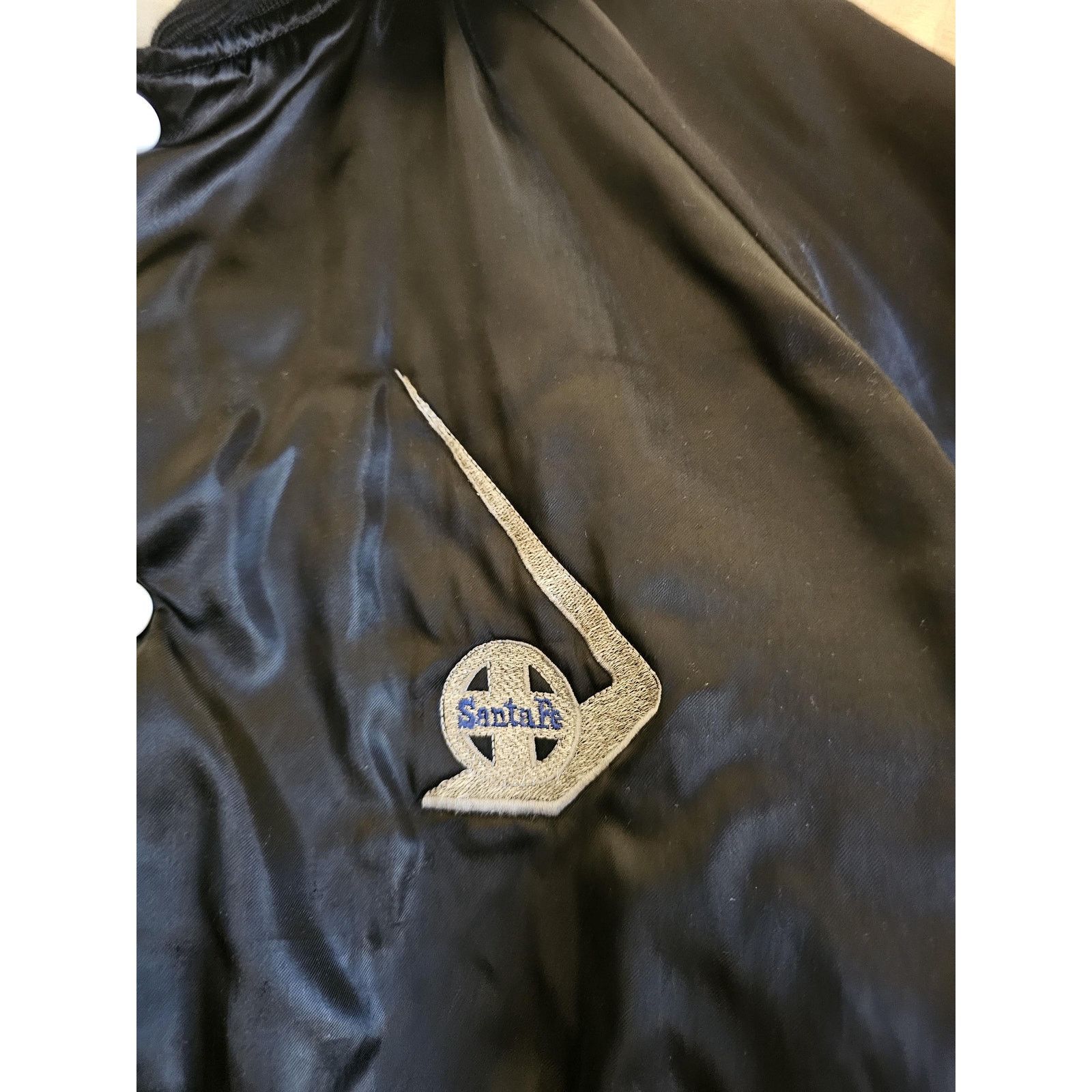 Holloway Santa Fe Railroad Baseball Style Black White Jacket L 1980s Size US L / EU 52-54 / 3 - 2 Thumbnail