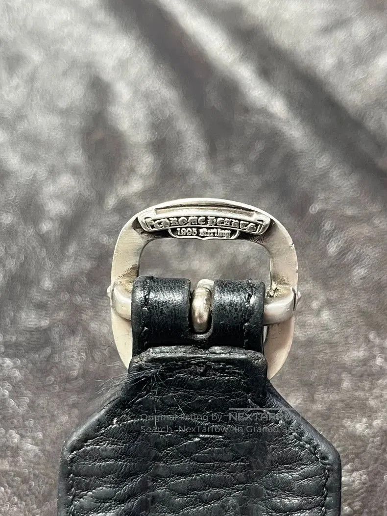 Chrome Hearts Chrome Hearts Silver Buckle Leather Bracelet. Size ONE SIZE - 3 Thumbnail