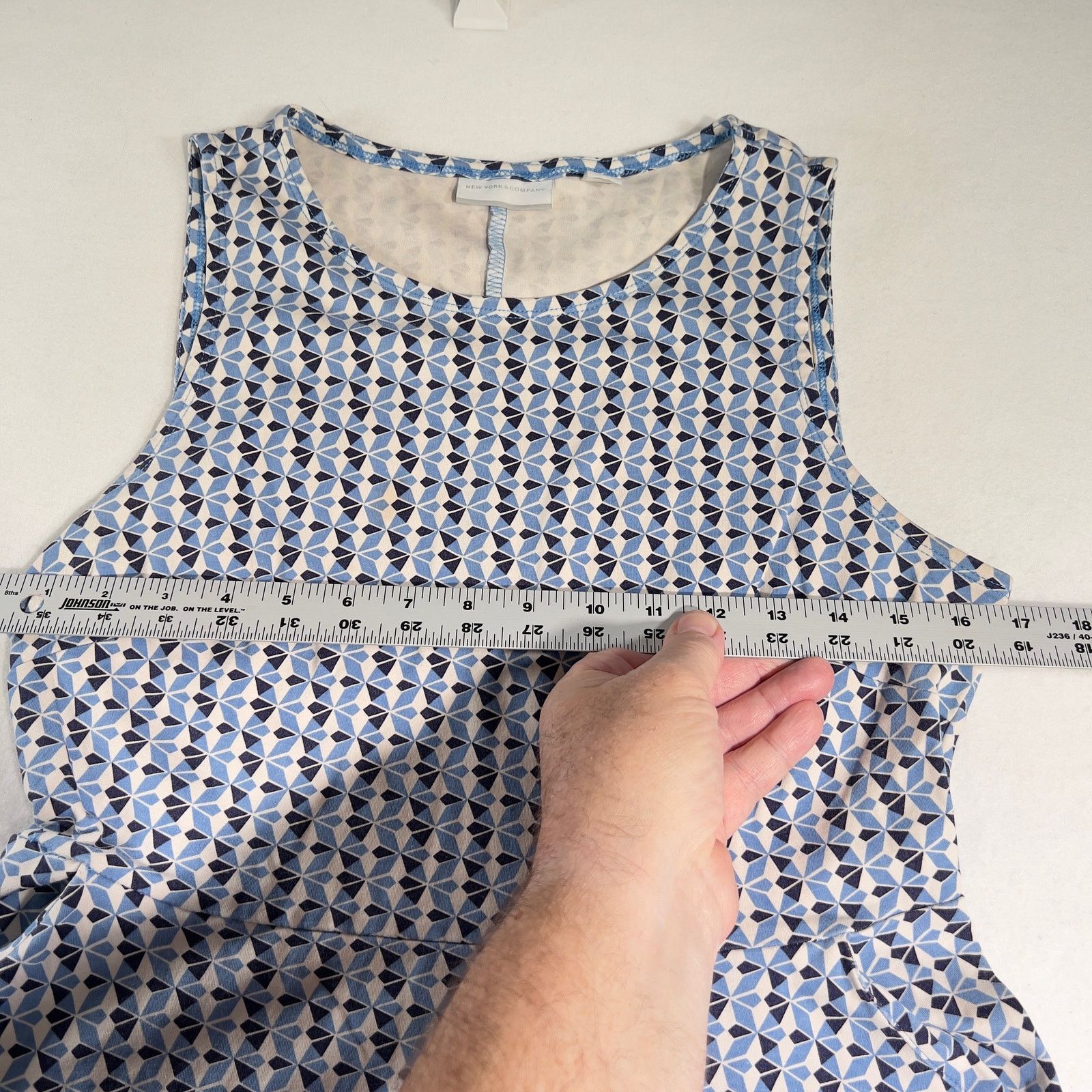 Other New York & Company Sun Dress Woman's Medium Sleeveless Blue Size M / US 6-8 / IT 42-44 - 6 Thumbnail