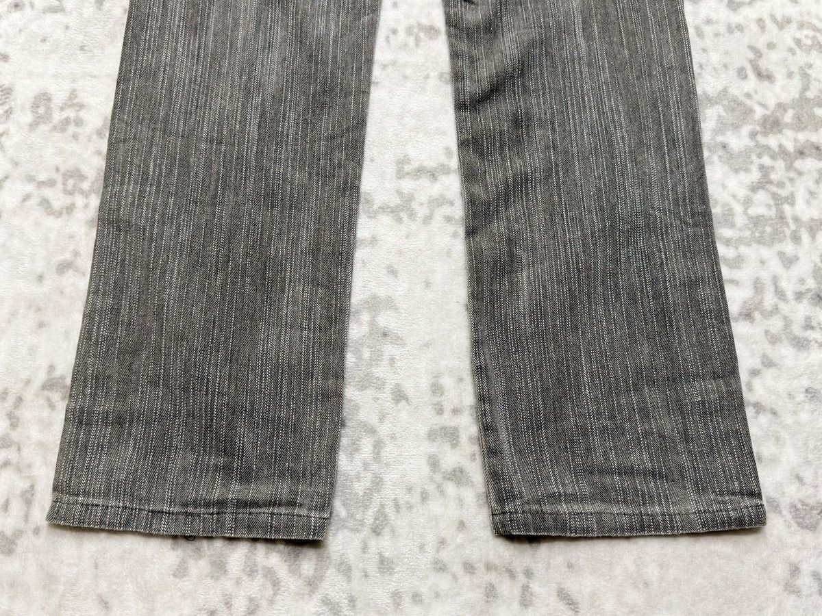 Kapital Vintage Blue Way Modern Hickory Stripe Straight Cut Denim Size US 30 / EU 46 - 13 Thumbnail