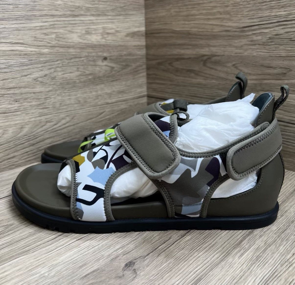 Hermes Hermes Giorno Velcro Sandals J41 Size US 8.5 / EU 41-42 - 1 Thumbnail