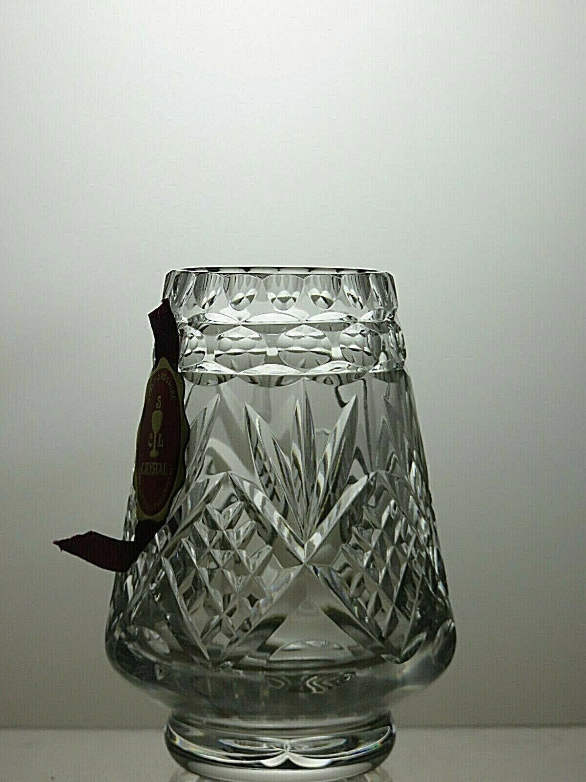 Other Staffordshire Cut Glass Crystal Vase 4 3/4" - Boxed Size ONE SIZE - 4 Thumbnail