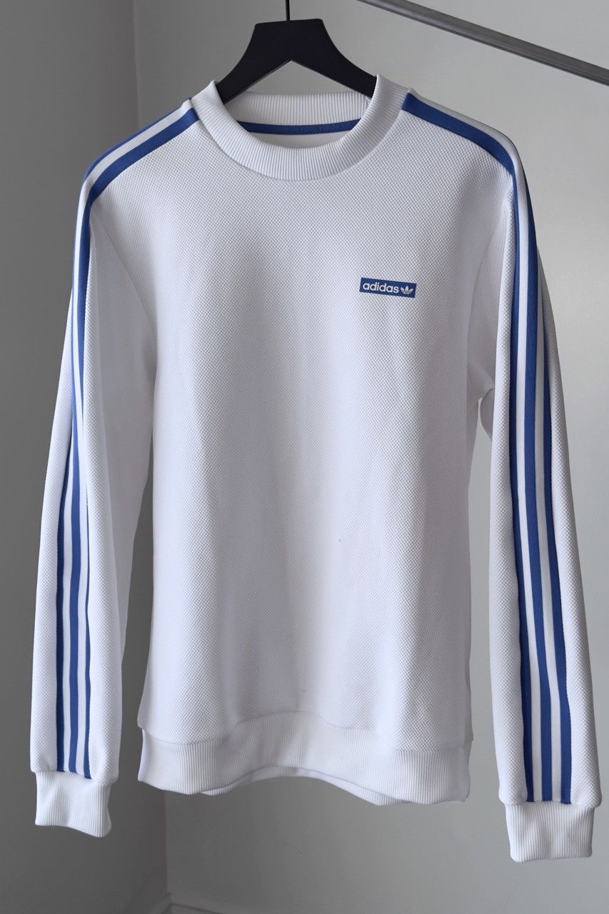 Adidas Adidas Striped Crewneck Size US M / EU 48-50 / 2 - 1 Thumbnail
