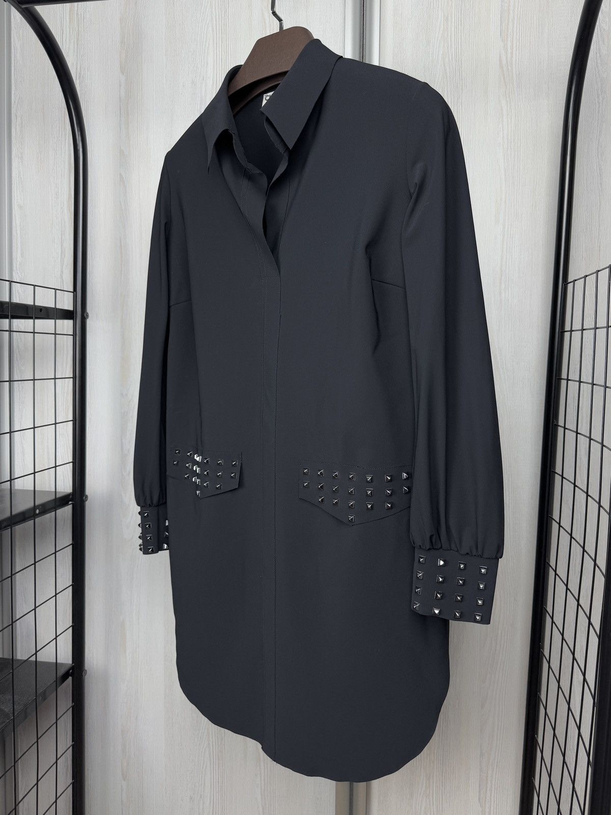 Chiara Boni Chiara Boni La Petite Robe Black LongSleeve Above Knee Dress Size M / US 6-8 / IT 42-44 - 5 Thumbnail