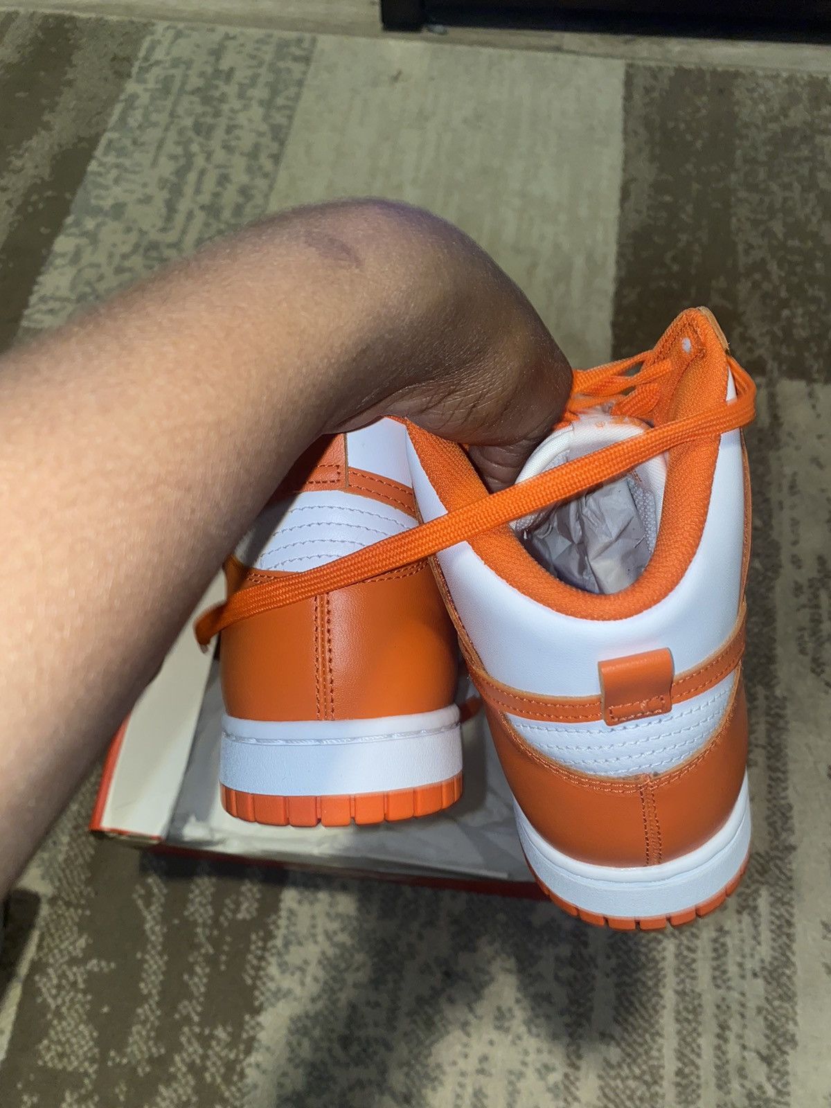 Nike Nike Dunk High Retro Syracuse ($📦 on depop) Size US 8 / EU 41 - 4 Thumbnail