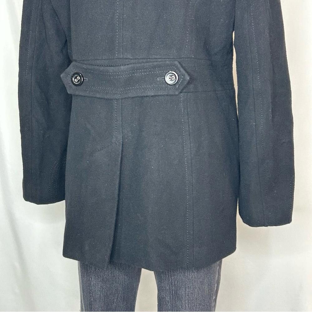 Calvin Klein Calvin Klein Black Wool Double Breasted Peacoat, 10 Size L / US 10 / IT 46 - 6 Thumbnail