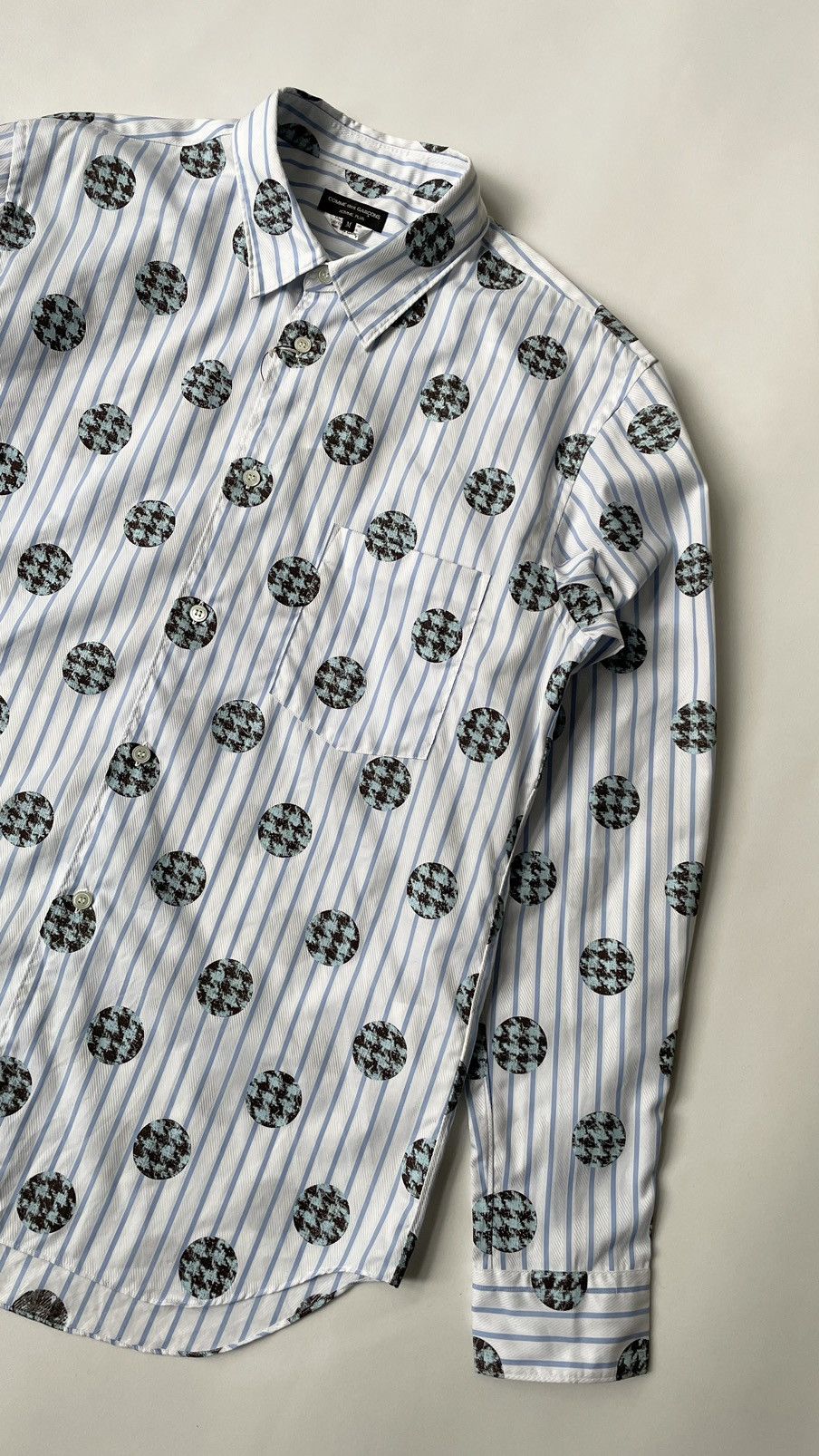 Comme des Garcons S/S 11 Stripe + Polka Dot Shirt Size US M / EU 48-50 / 2 - 6 Thumbnail