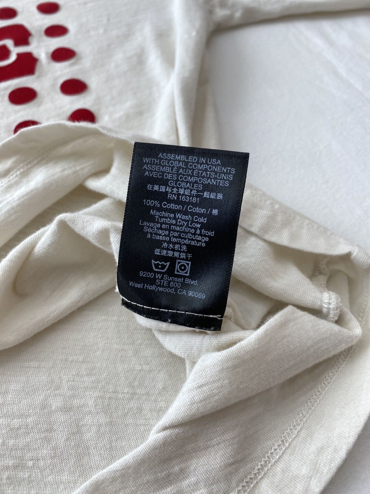 Rhude Rhude Flocked Burnout Tee Size US M / EU 48-50 / 2 - 8 Thumbnail