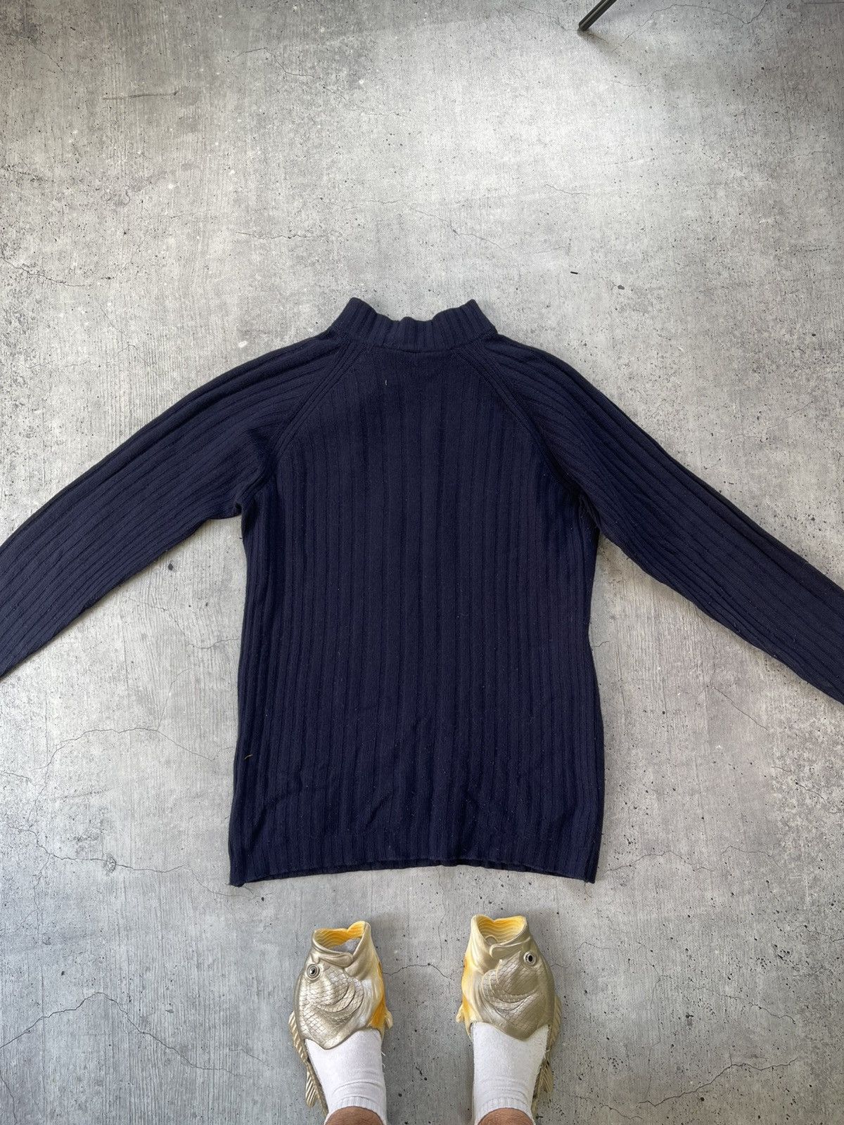Versace Versace Jeans Couture 1/3 Zip Lampo Blend Fleece Pullover Size US L / EU 52-54 / 3 - 8 Thumbnail