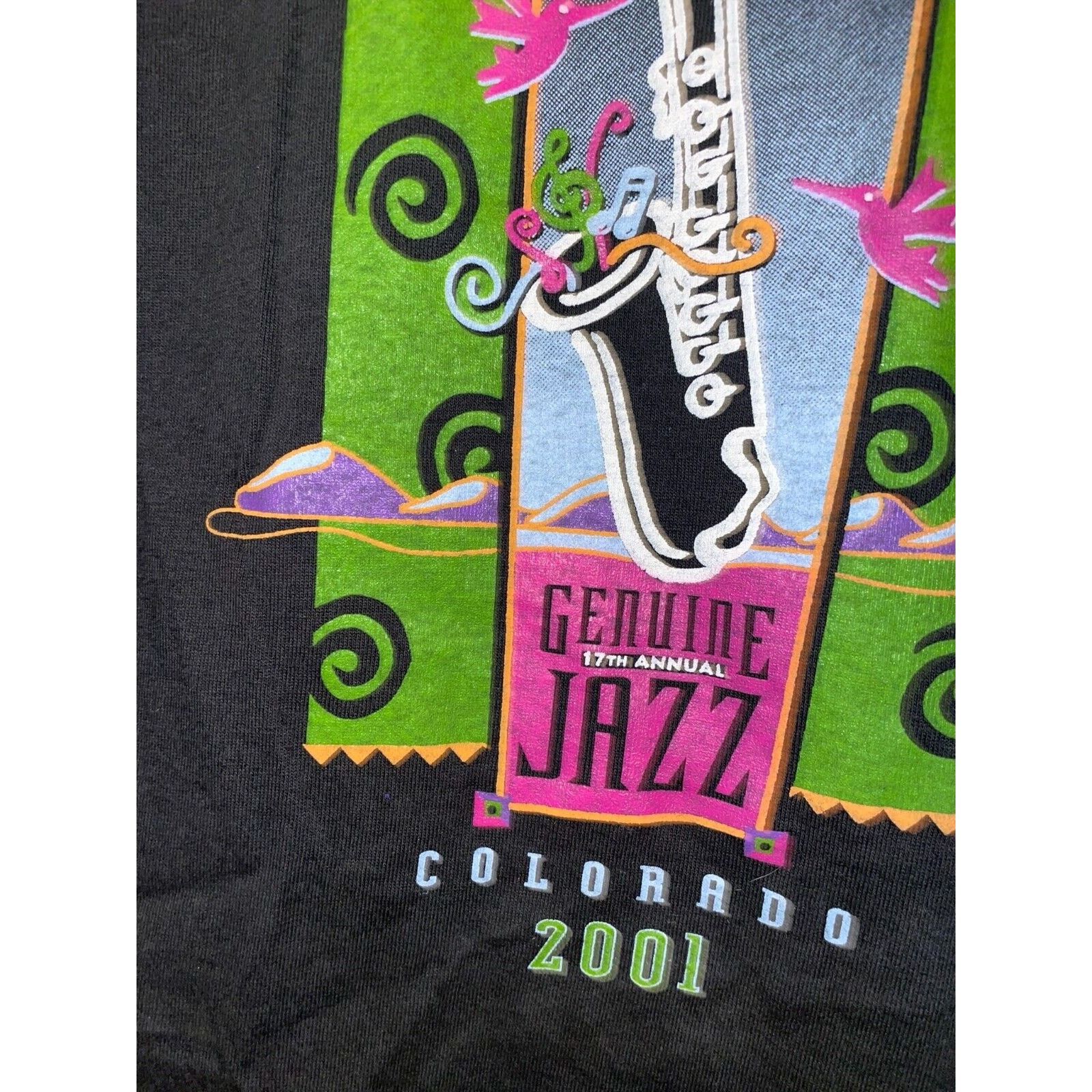 Jerzees Vintage Breckenridge Shirt 17th Genuine Jazz Festival Tee L Size US L / EU 52-54 / 3 - 6 Thumbnail