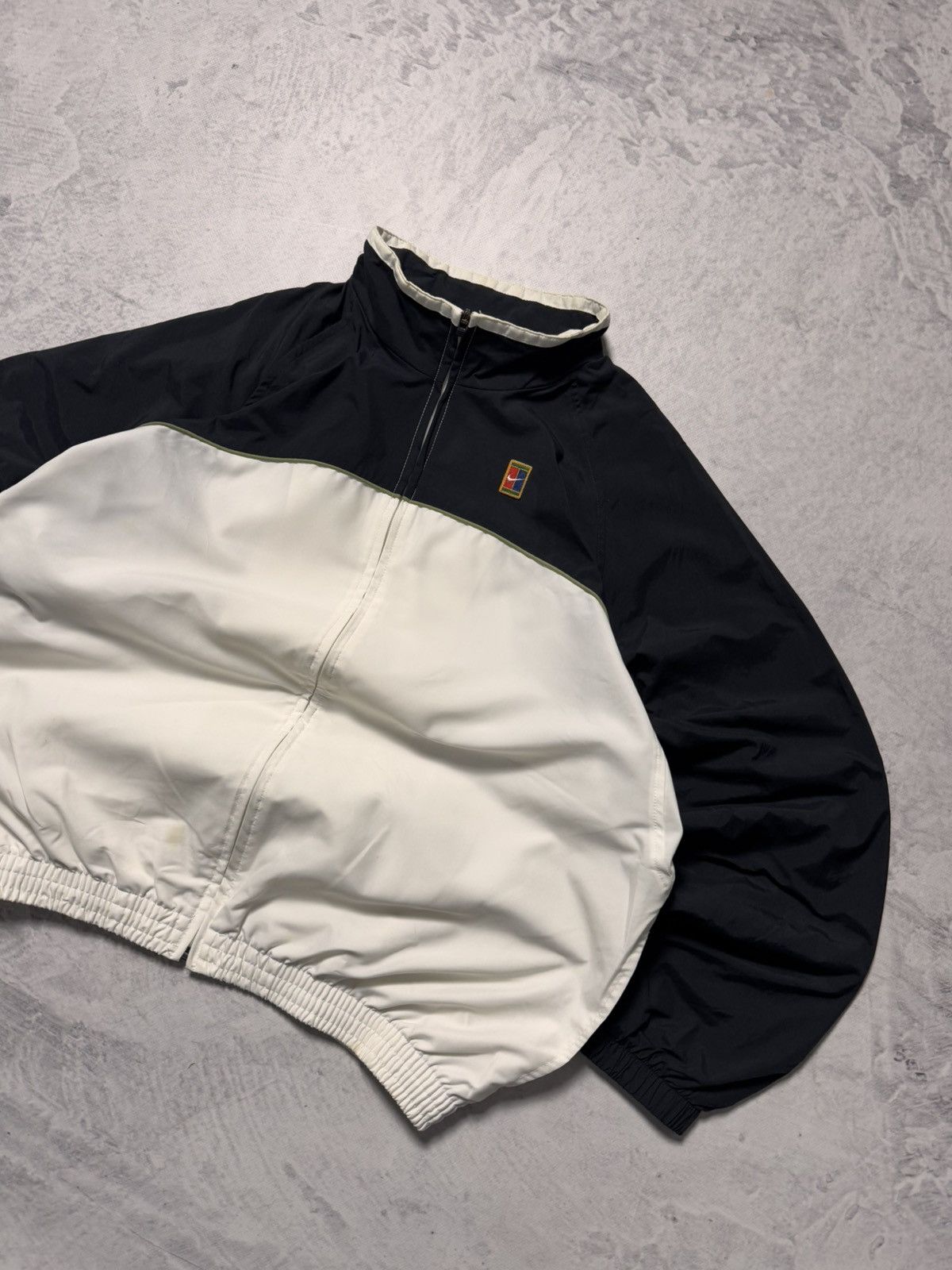 Nike × Vintage 90s Nike Vintage Nylon Challenge Court Oversize Tracksuit Size US L / EU 52-54 / 3 - 4 Thumbnail