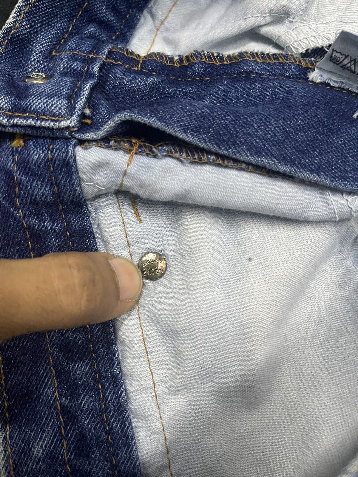 MCM 90s MCM DENIM BAGGY JEANS RARE DESIGN Size US 30 / EU 46 - 13 Thumbnail
